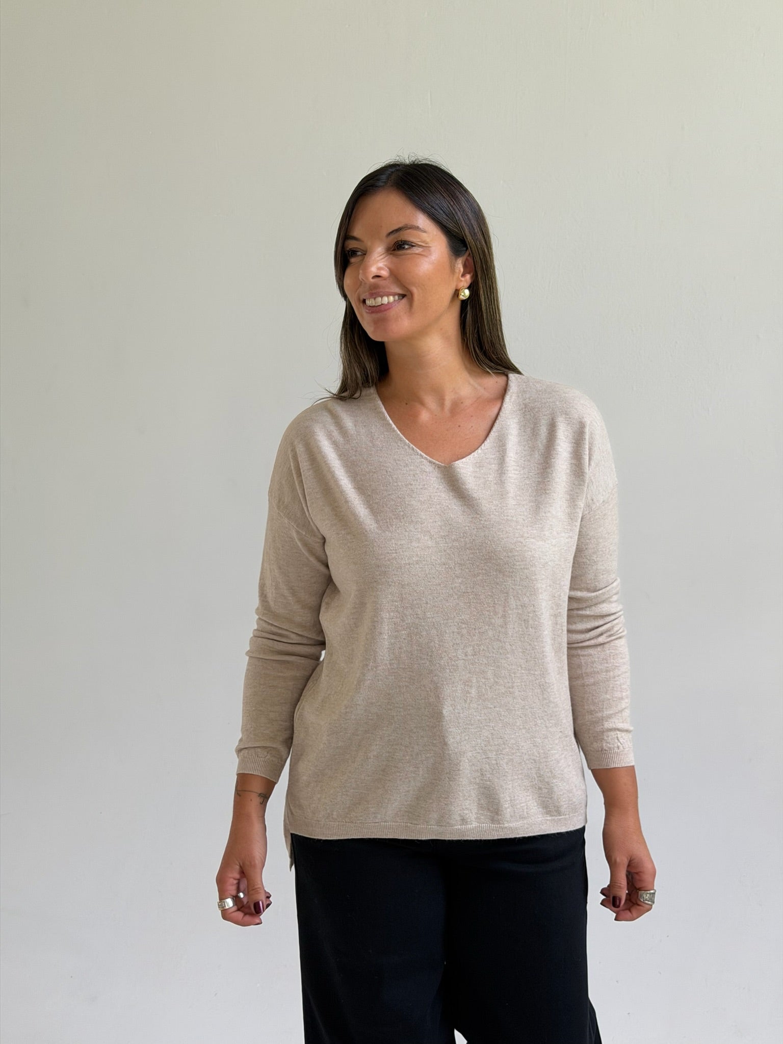 Sweater Roxlo Beige