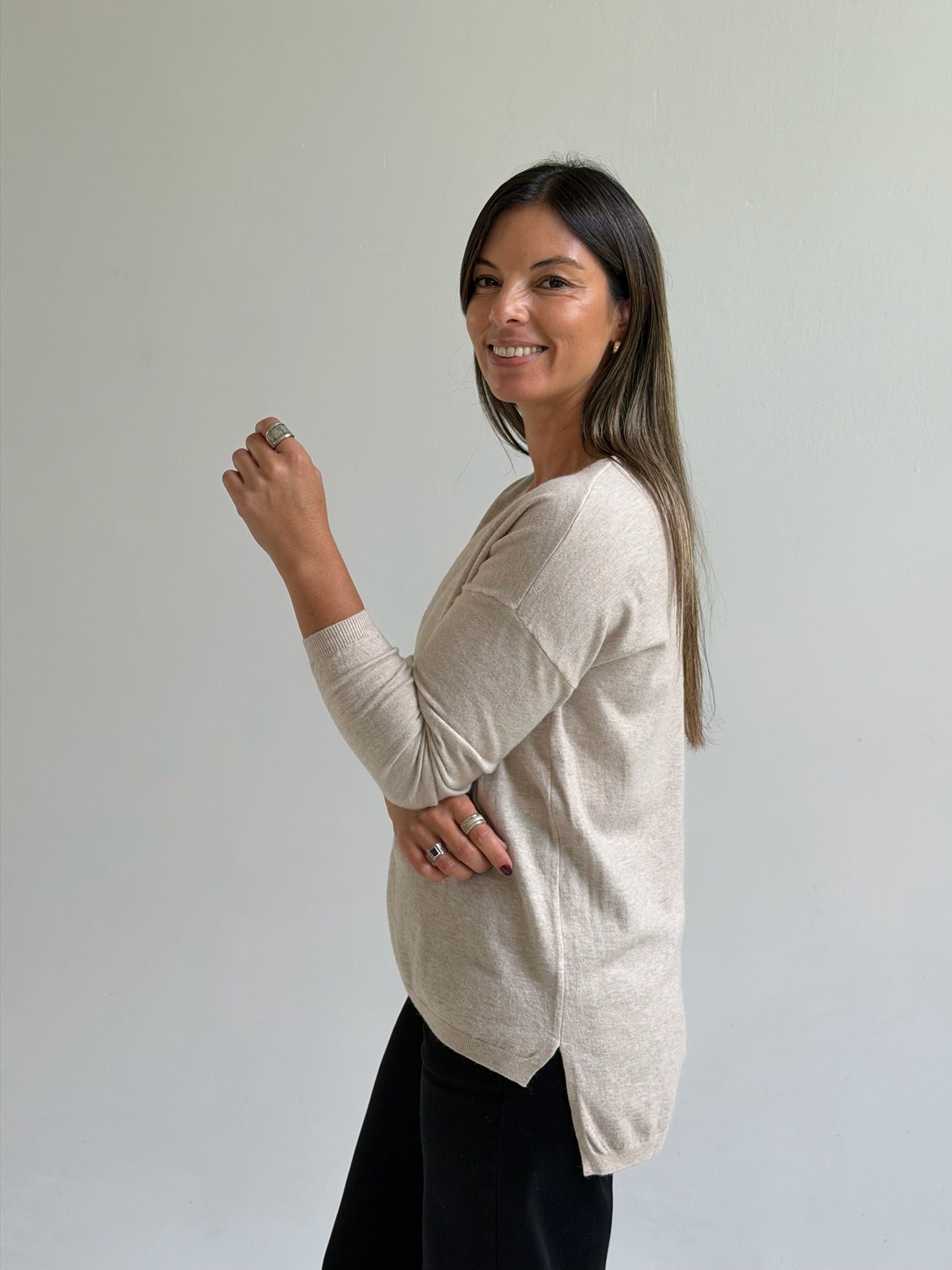 Sweater Roxlo Beige