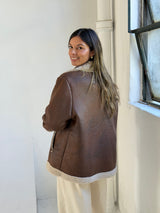 Tapado Lili Chocolate con beige