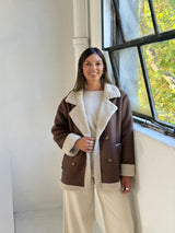 Tapado Lili Chocolate con beige