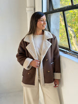 Tapado Lili Chocolate con beige