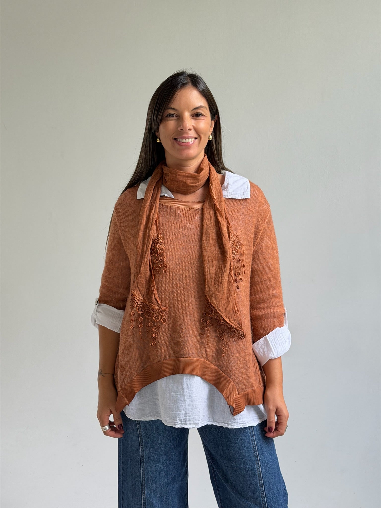 Sweater 3 en 1 Naranja