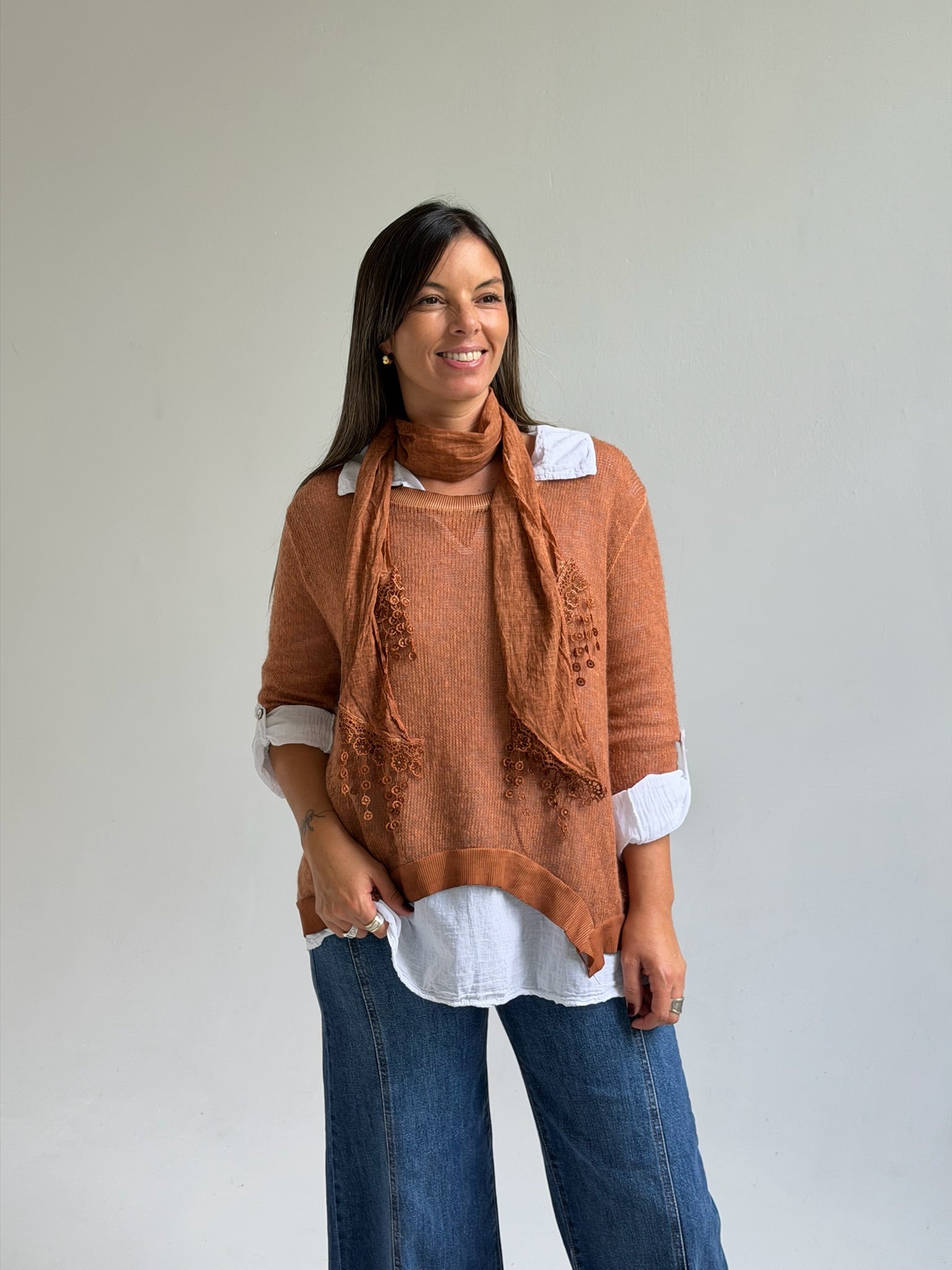 Sweater 3 en 1 Naranja