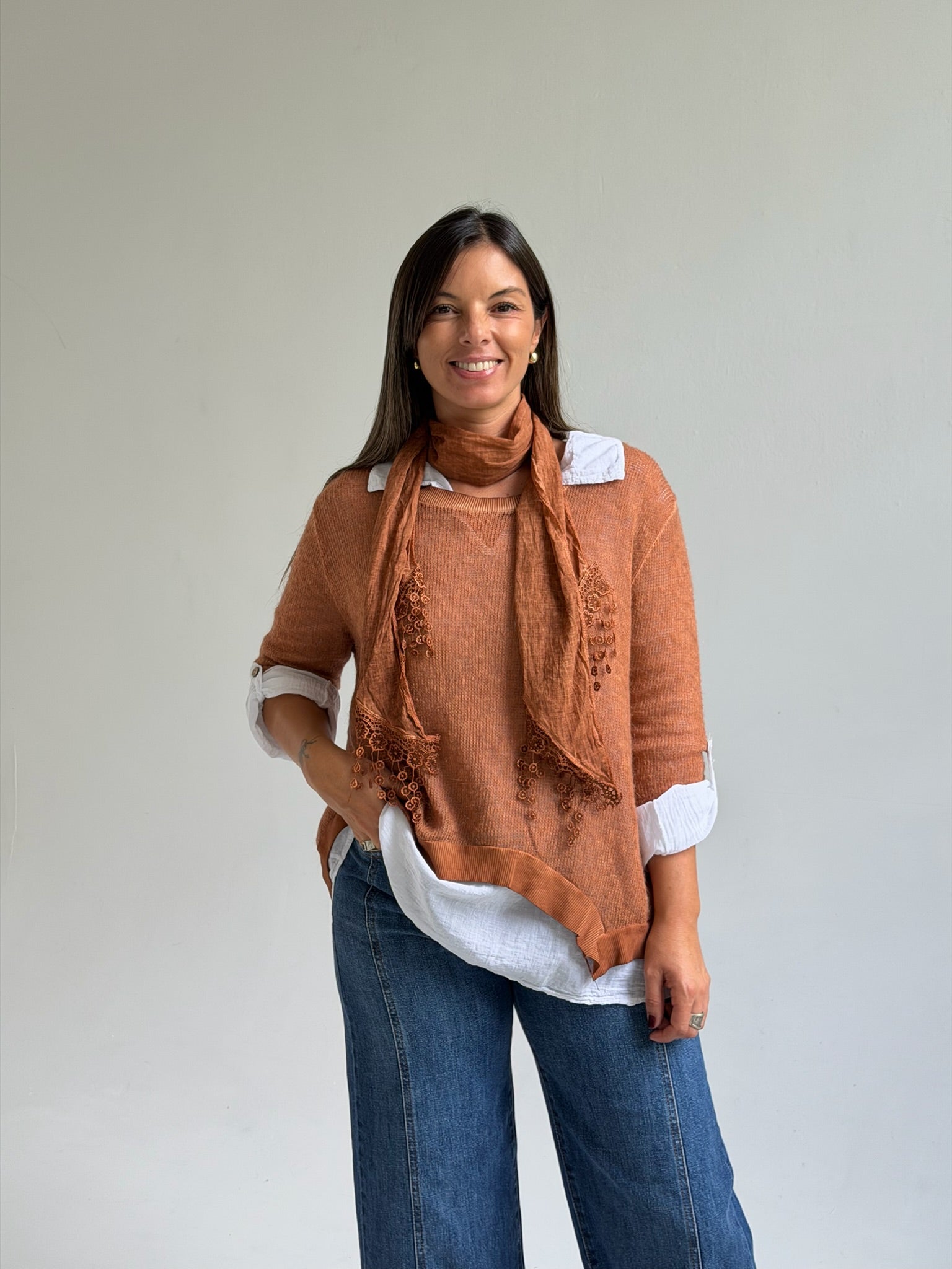 Sweater 3 en 1 Naranja