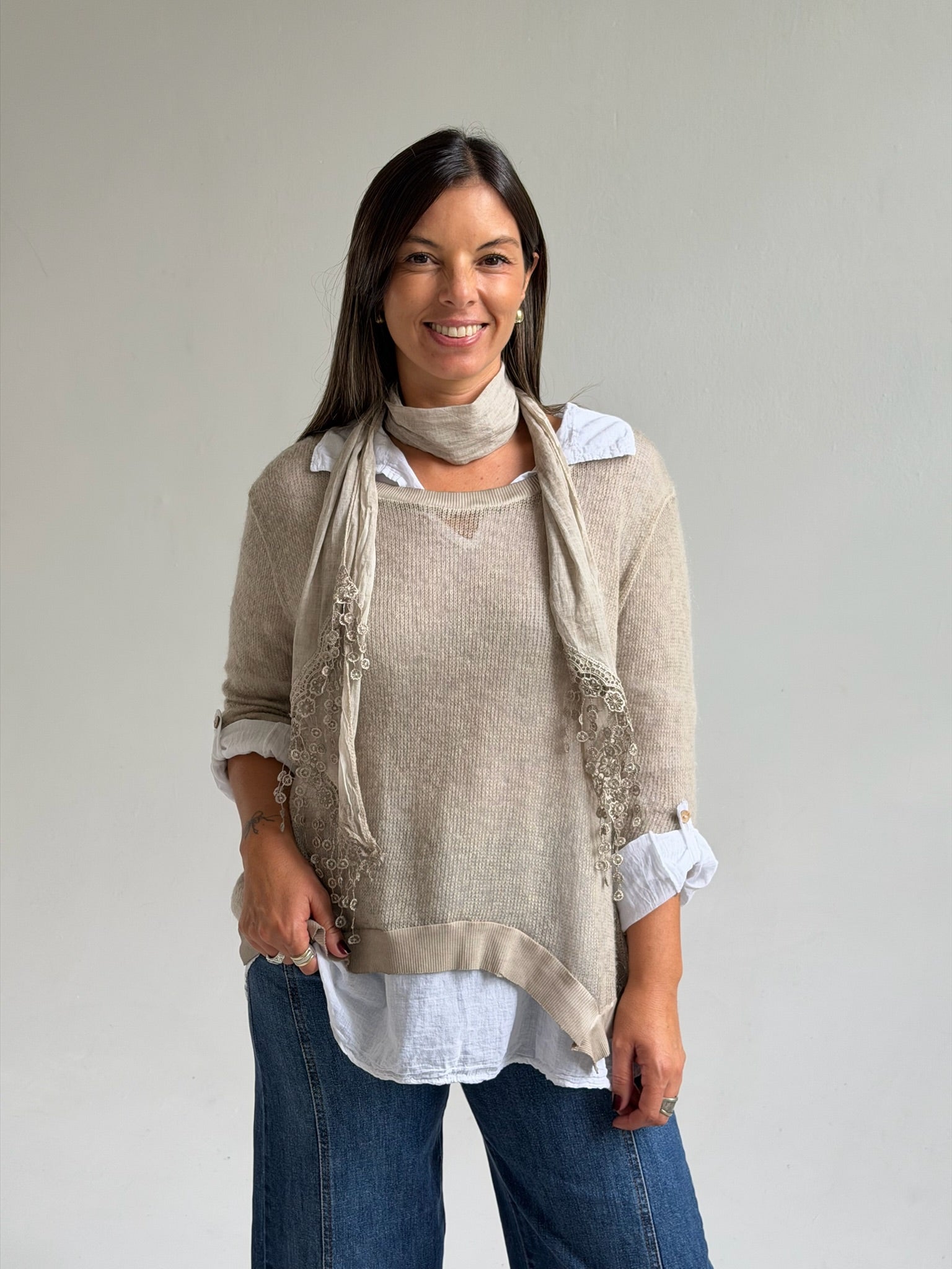 Sweater 3 en 1 Beige