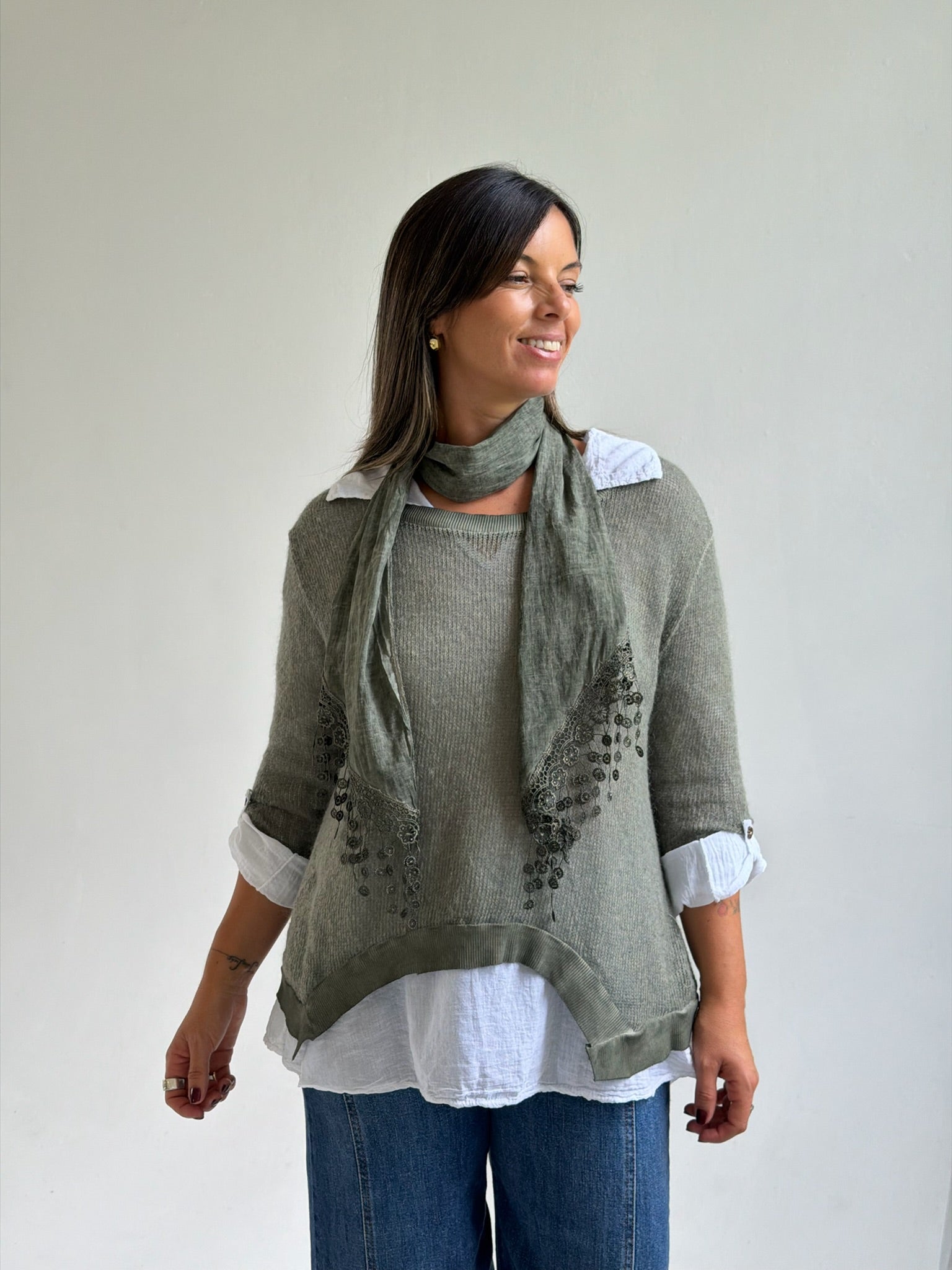 Sweater 3 en 1 Verde seco