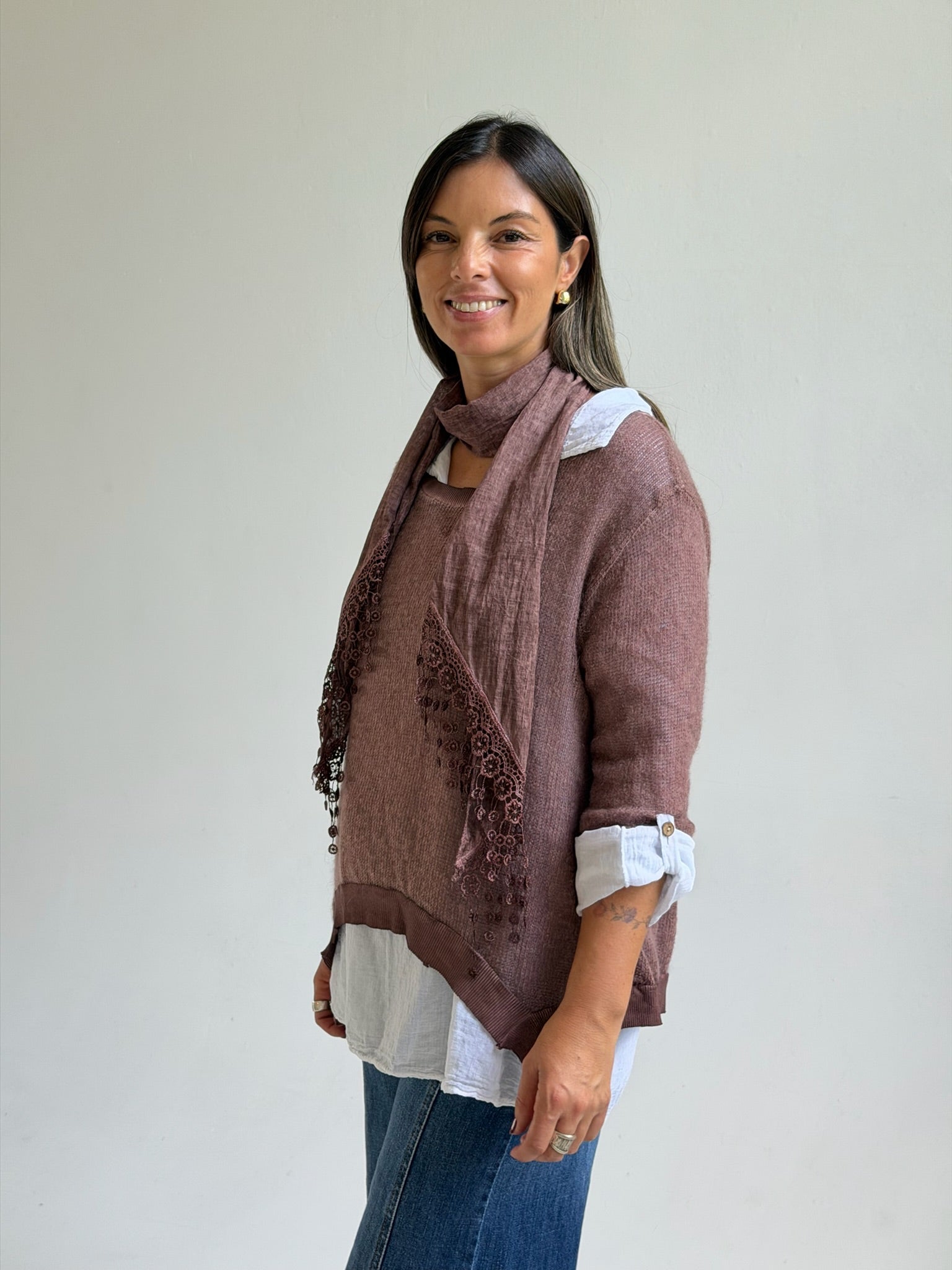 Sweater 3 en 1 Jean Choco