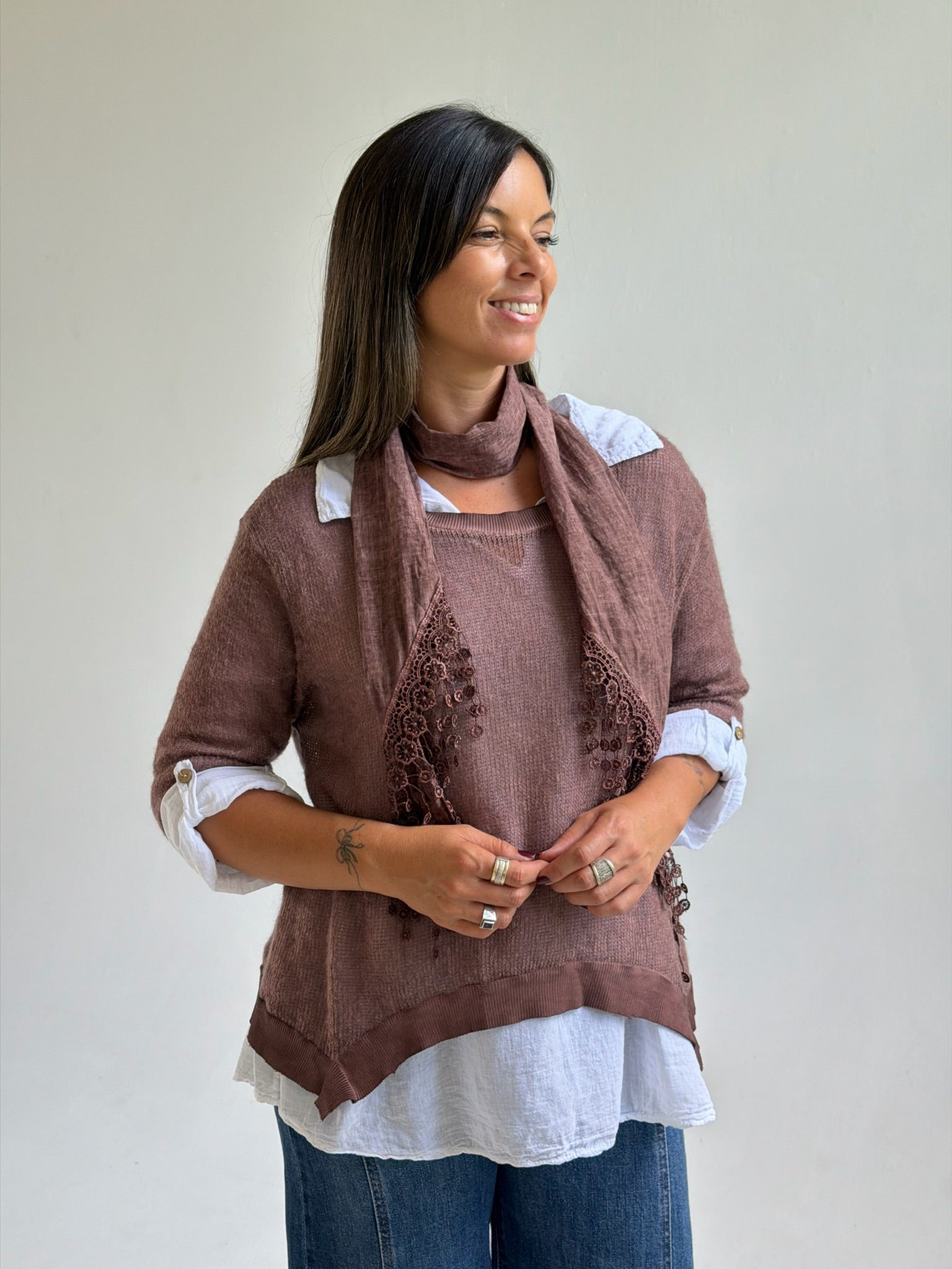 Sweater 3 en 1 Jean Choco