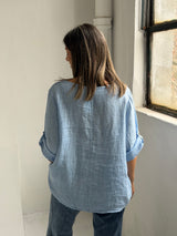 Blusa Zara Celeste
