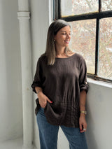 Blusa Zara Chocolate