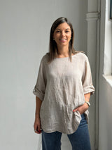 Blusa Zara Beige