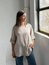 Blusa Zara Beige