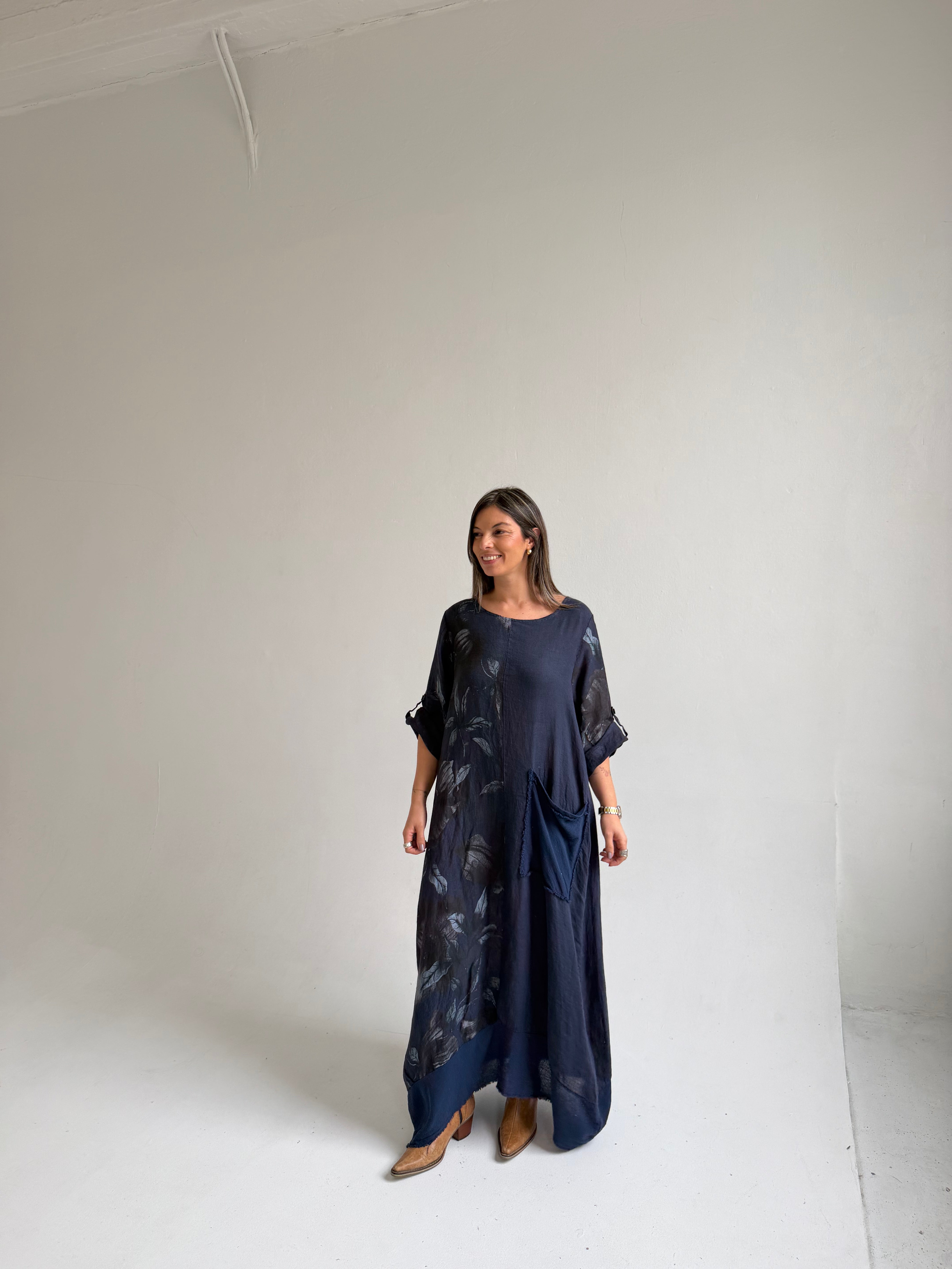 Vestido Mantra Azul Oscuro