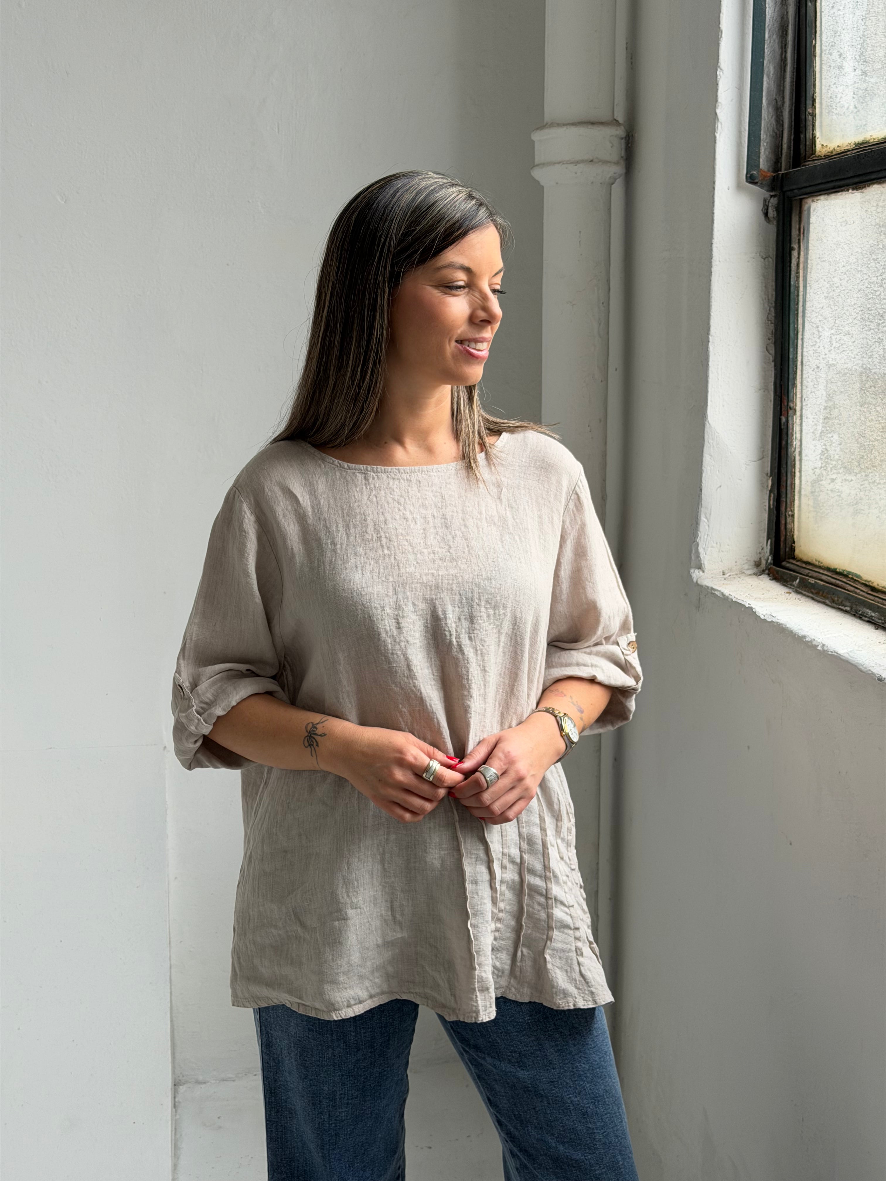 Blusa Zara Beige
