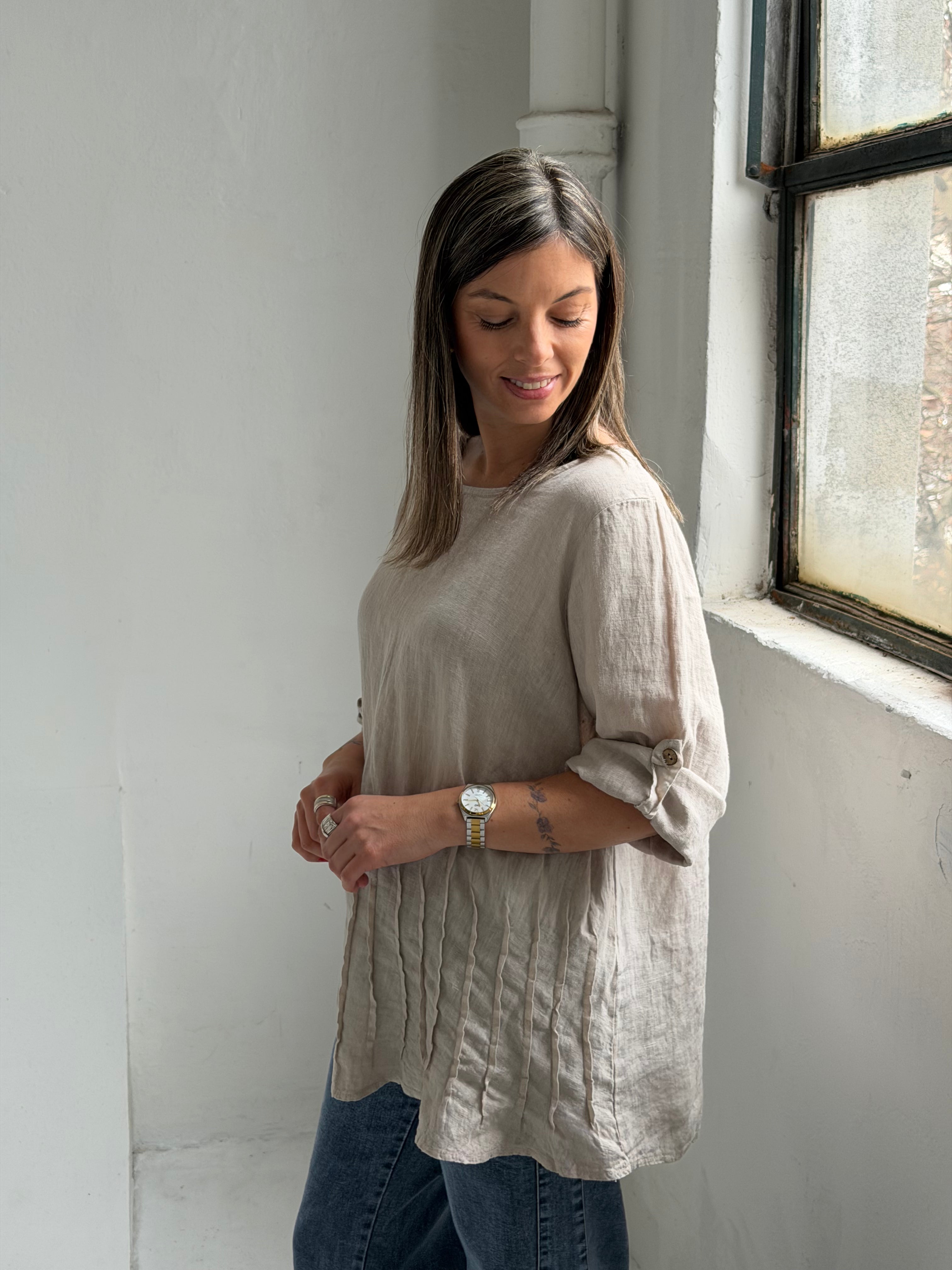 Blusa Zara Beige