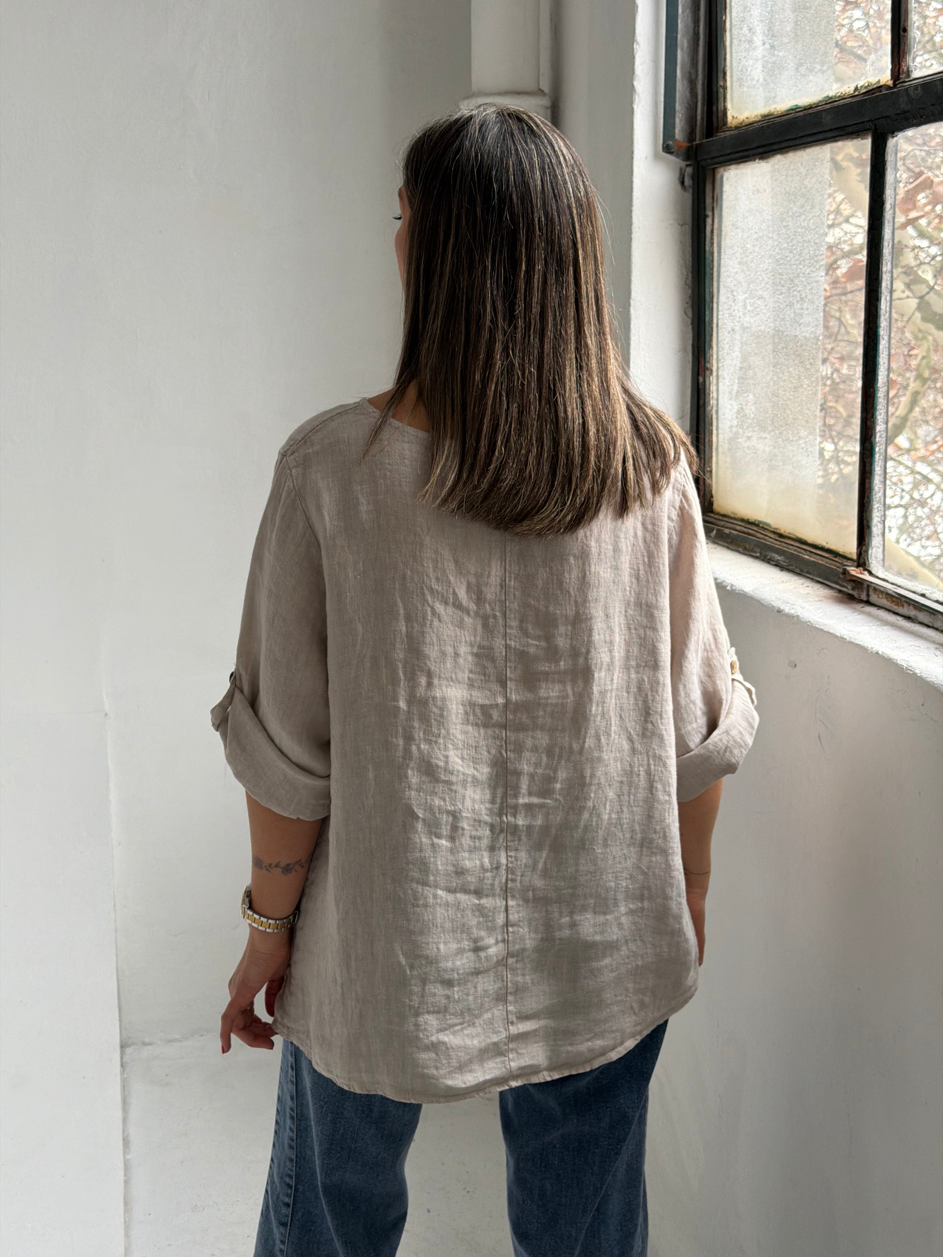 Blusa Zara Beige