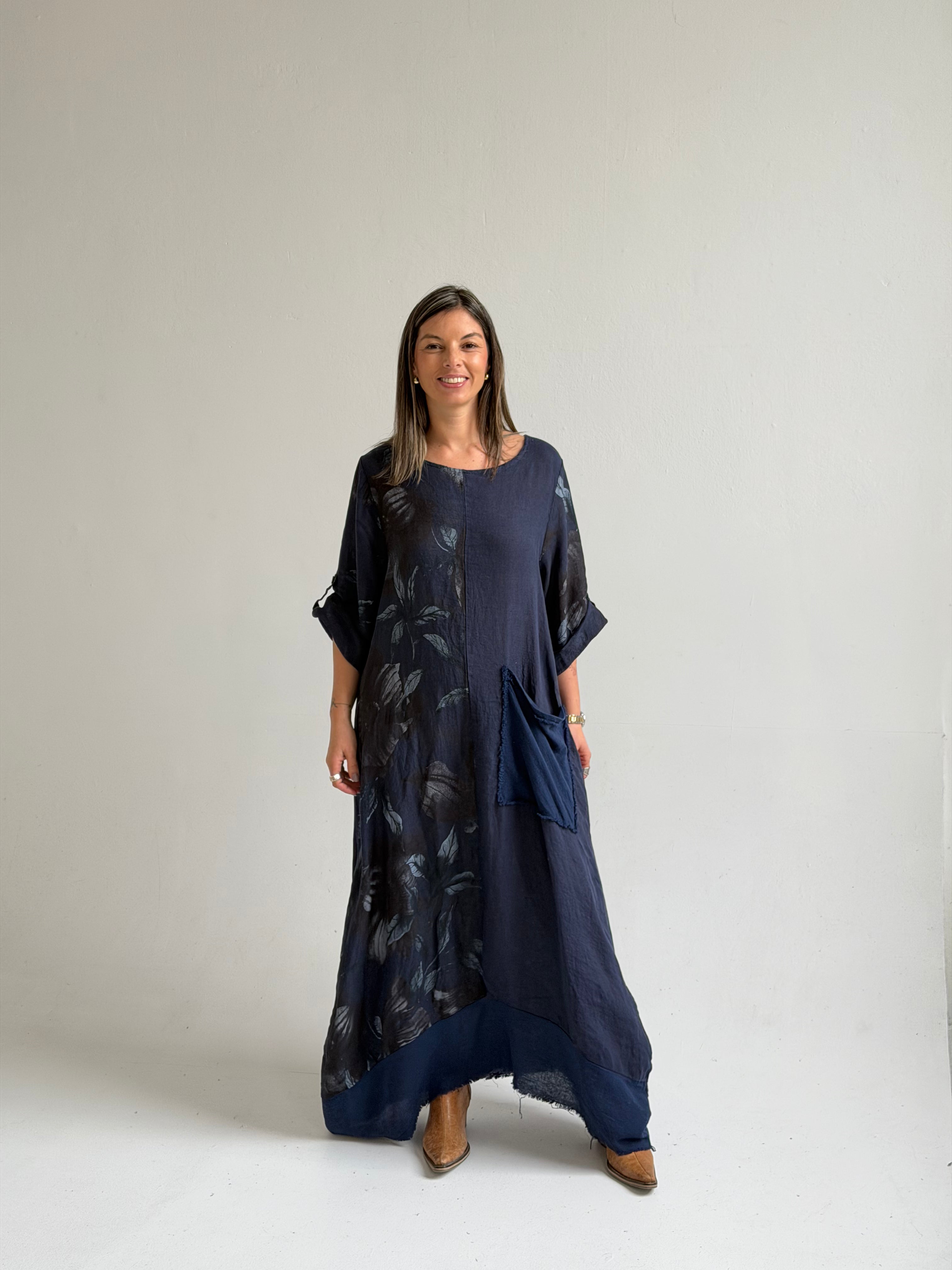 Vestido Mantra Azul Oscuro