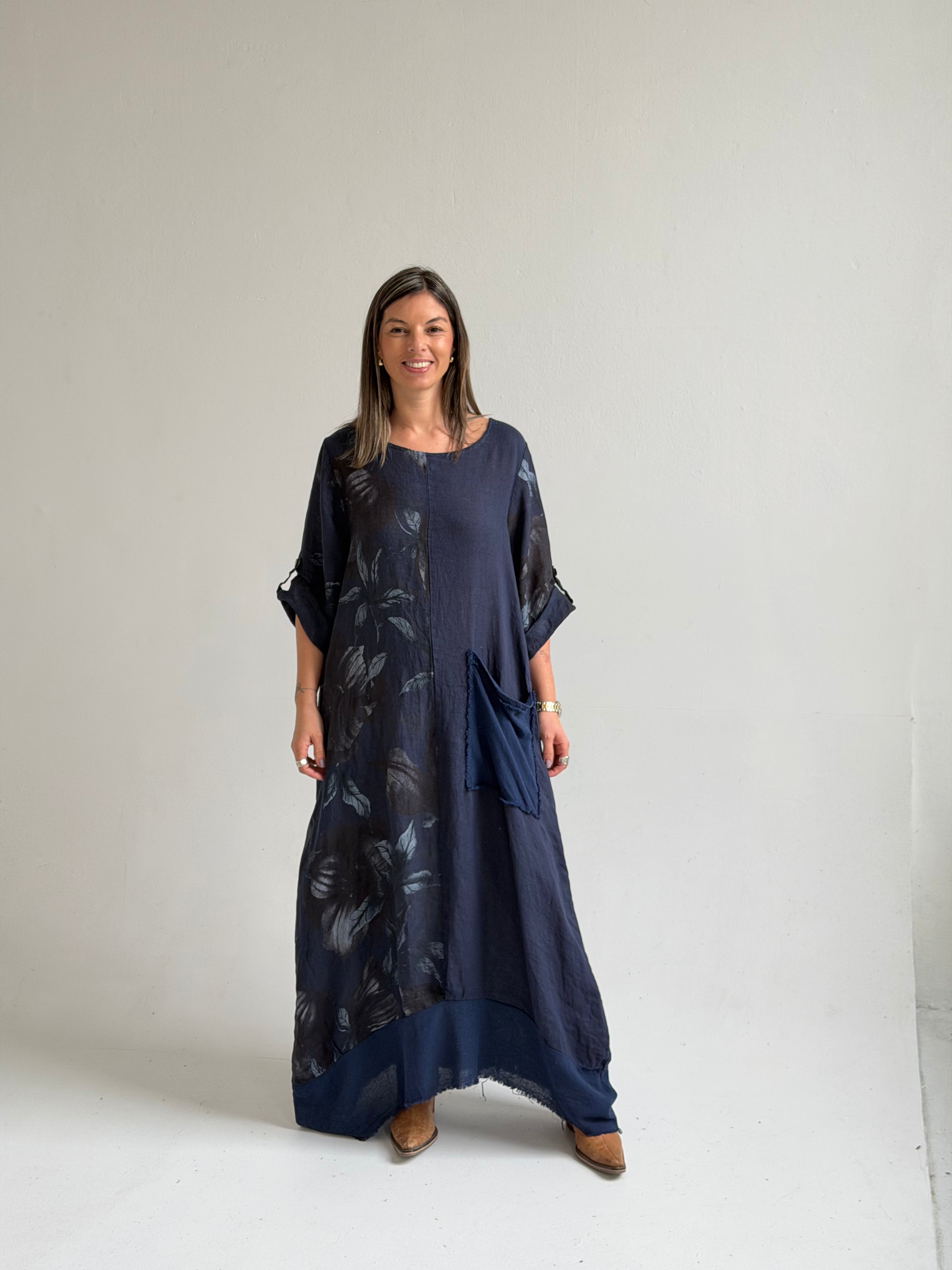 Vestido Mantra Azul Oscuro
