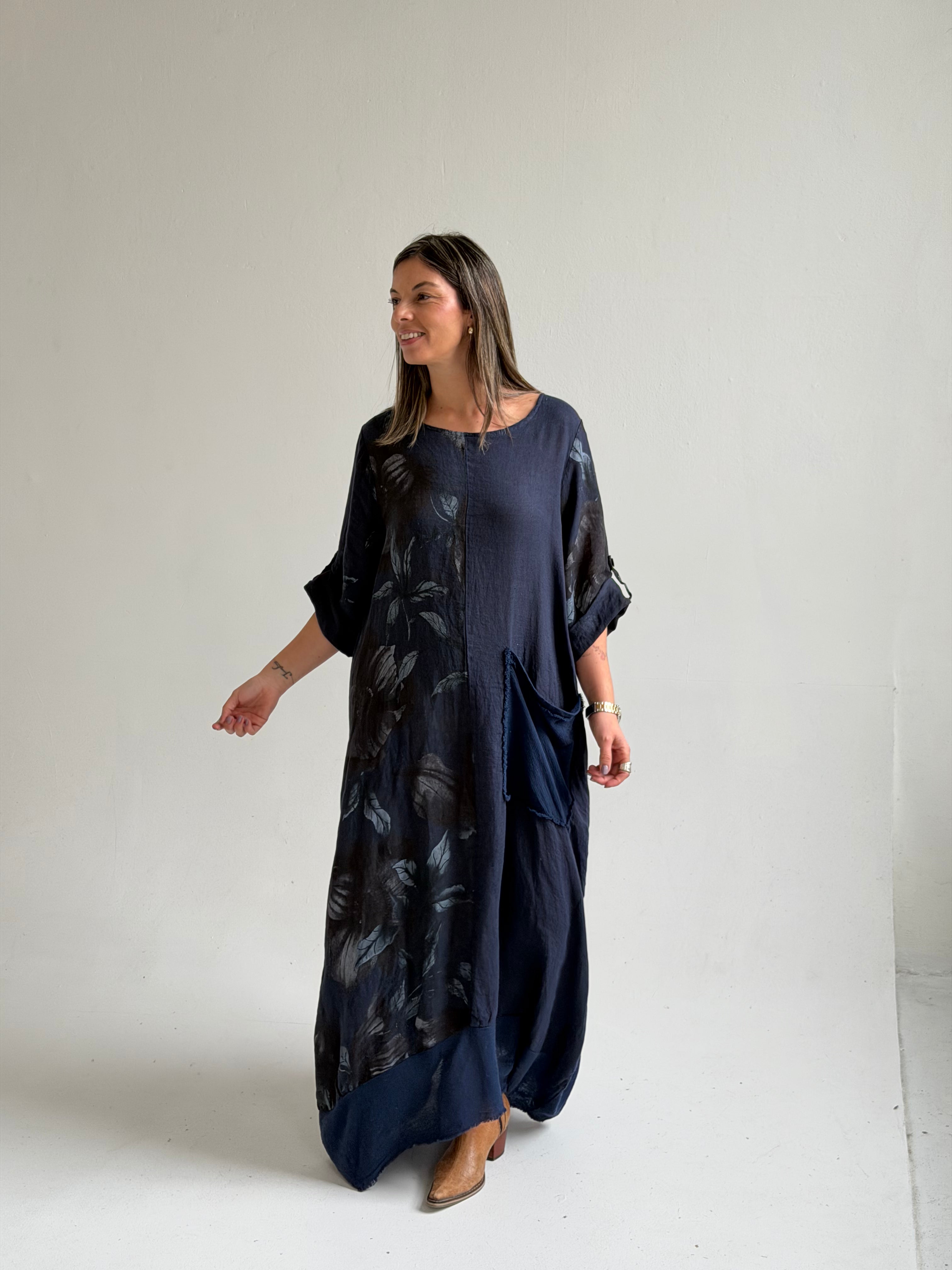 Vestido Mantra Azul Oscuro