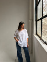 Blusa Zara Blanca