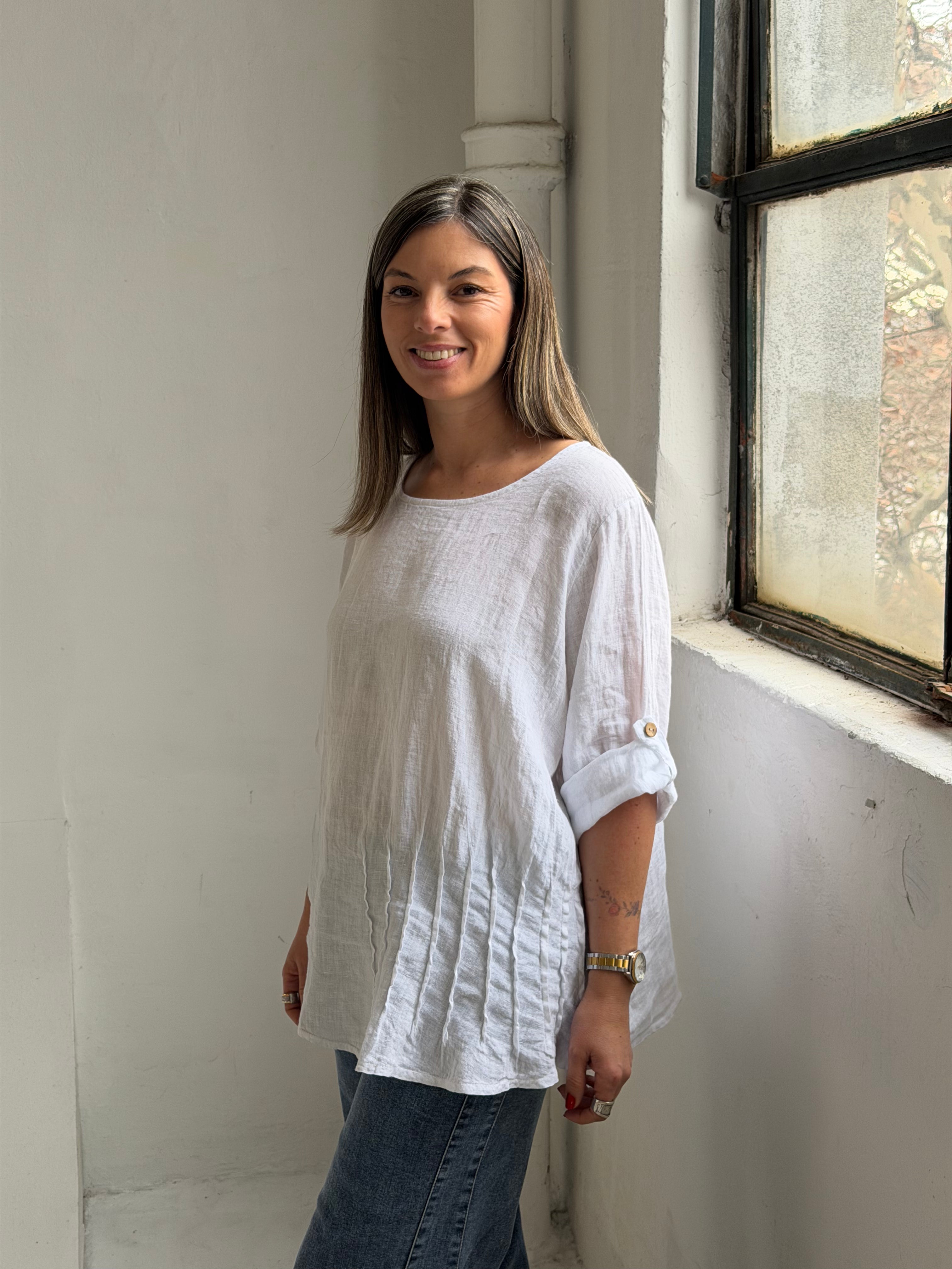 Blusa Zara Blanca