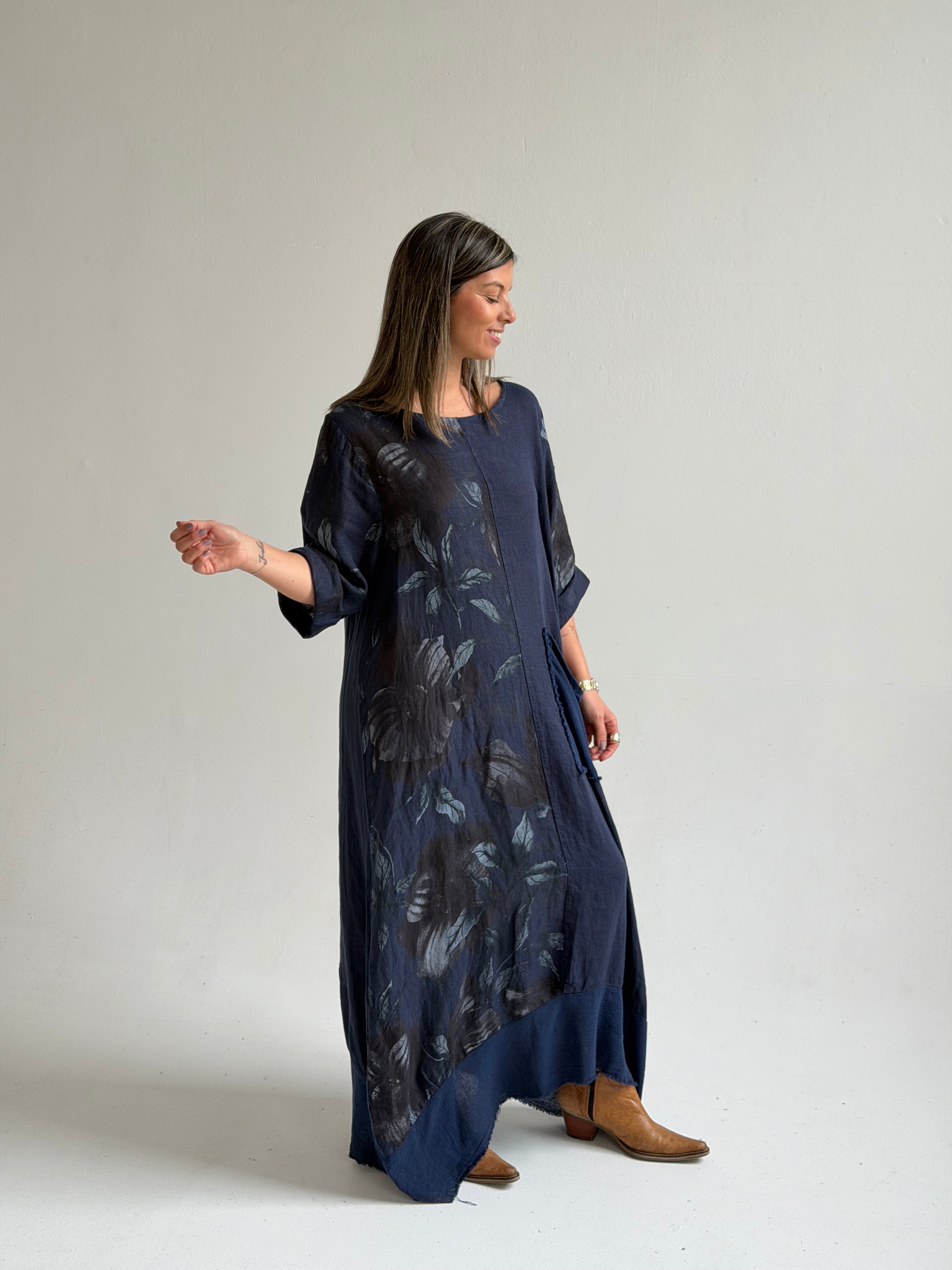Vestido Mantra Azul Oscuro