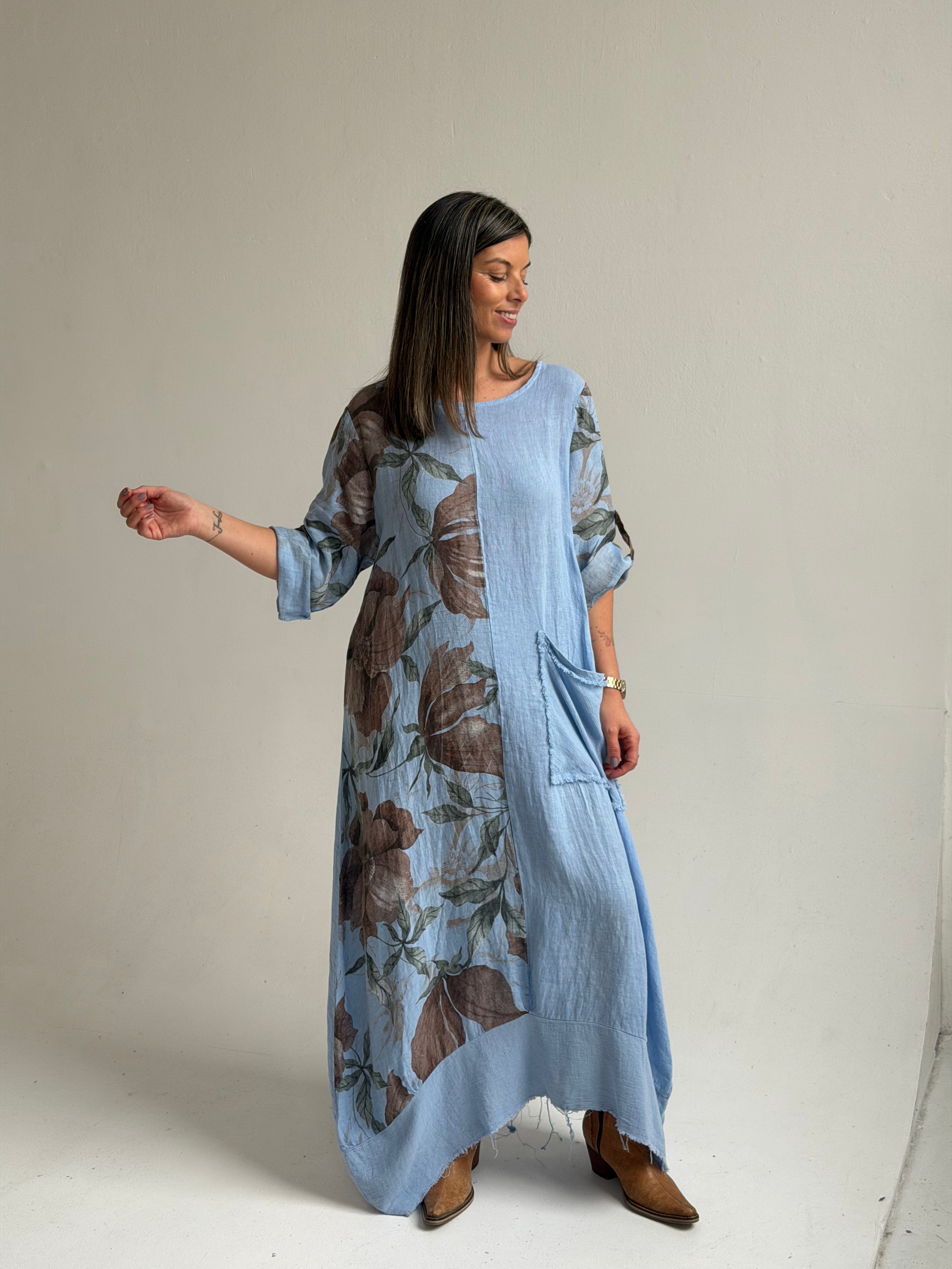 Vestido Mantra Celeste