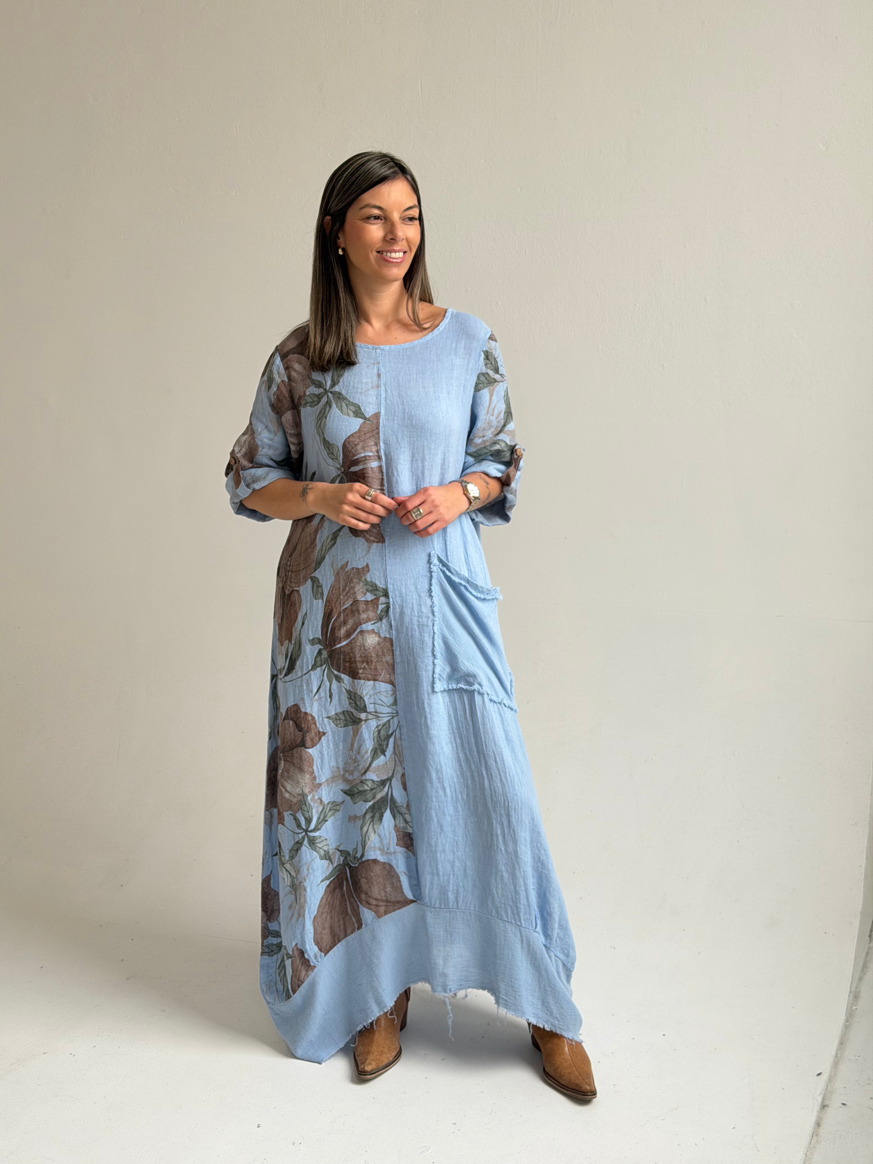 Vestido Mantra Celeste