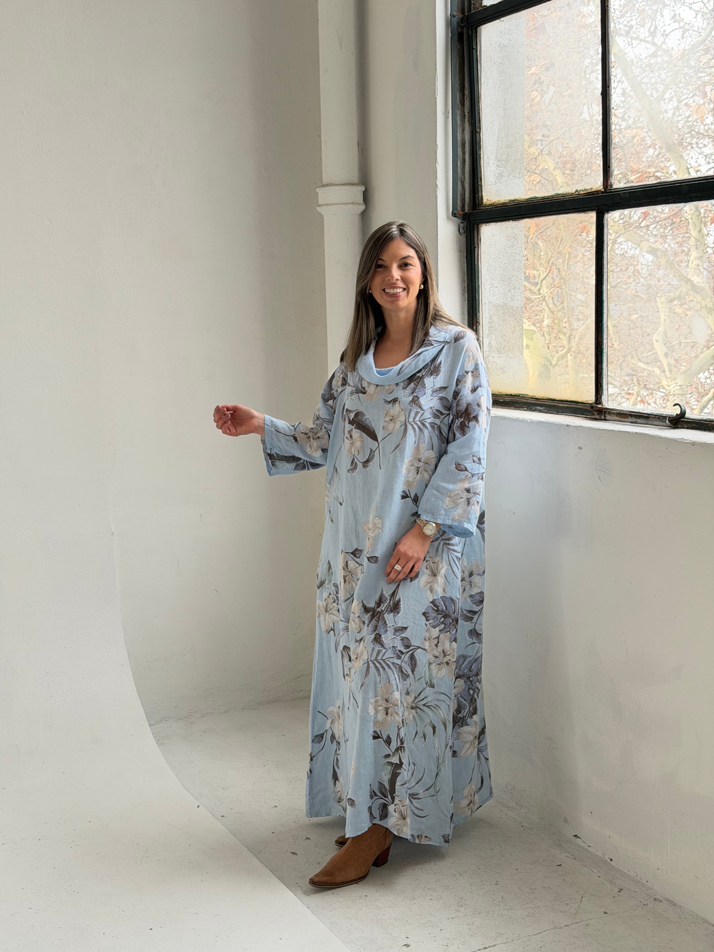 Vestido Valencia Celeste