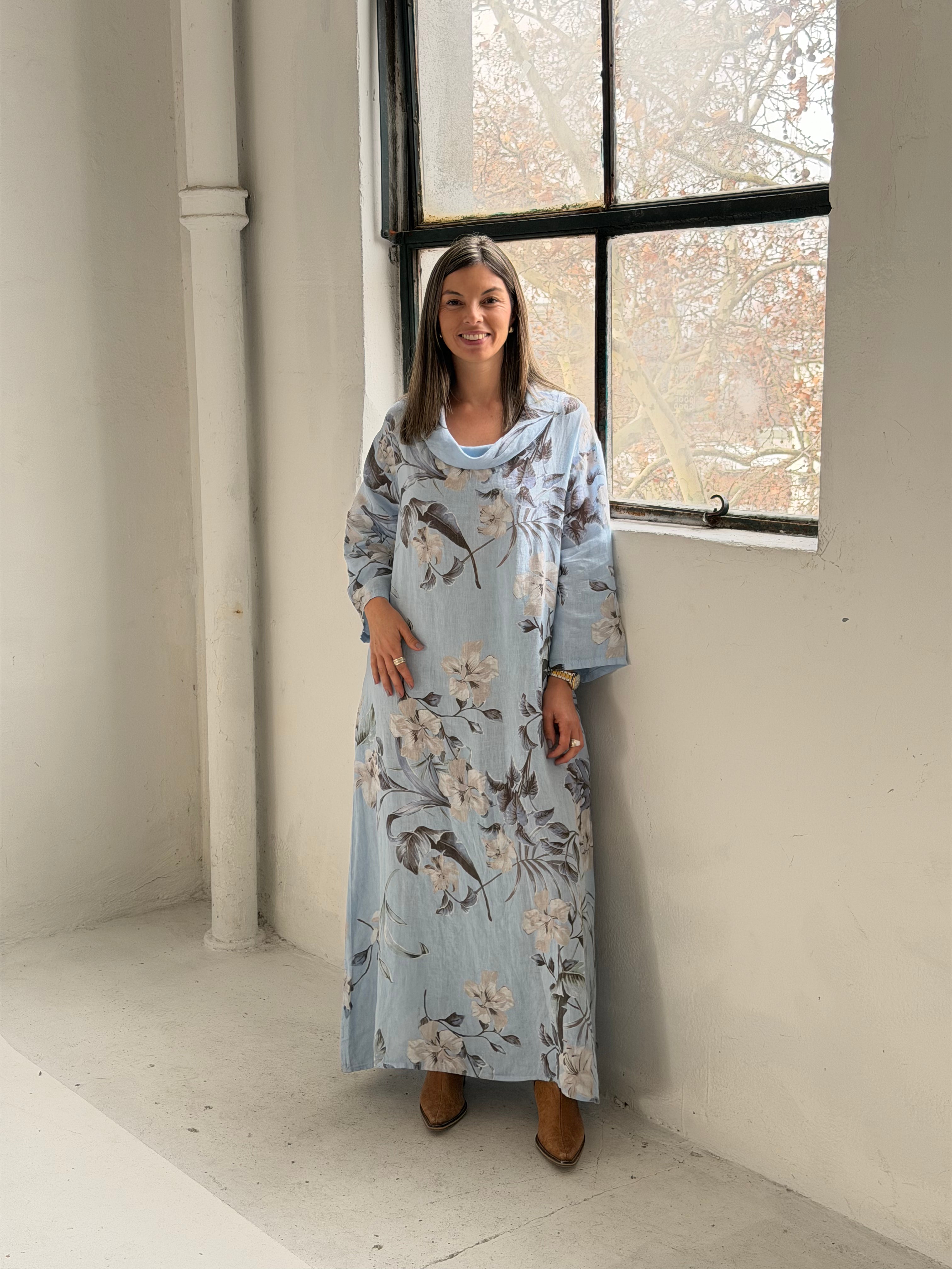 Vestido Valencia Celeste