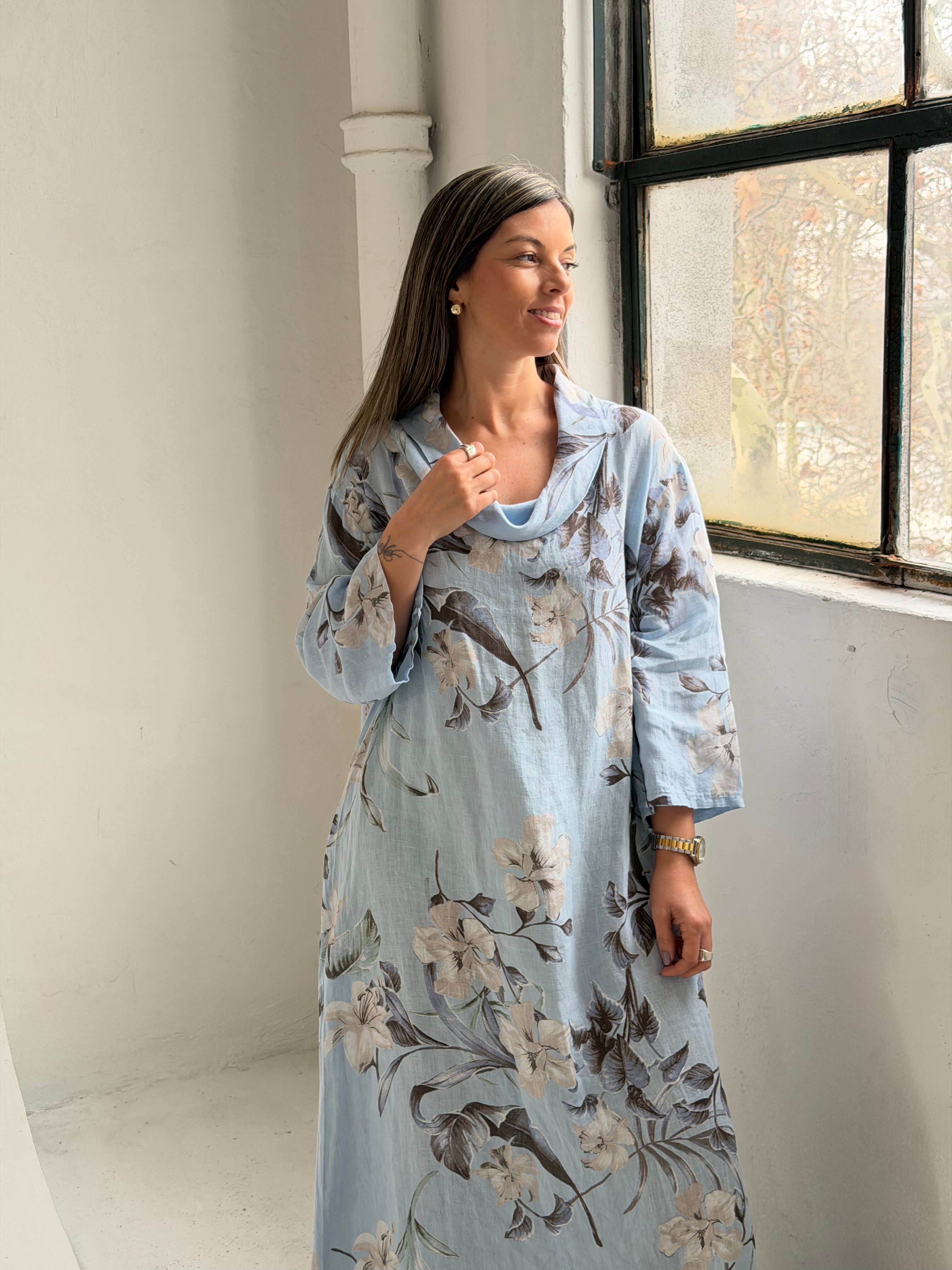 Vestido Valencia Celeste