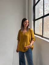 Blusa Roma Mostaza