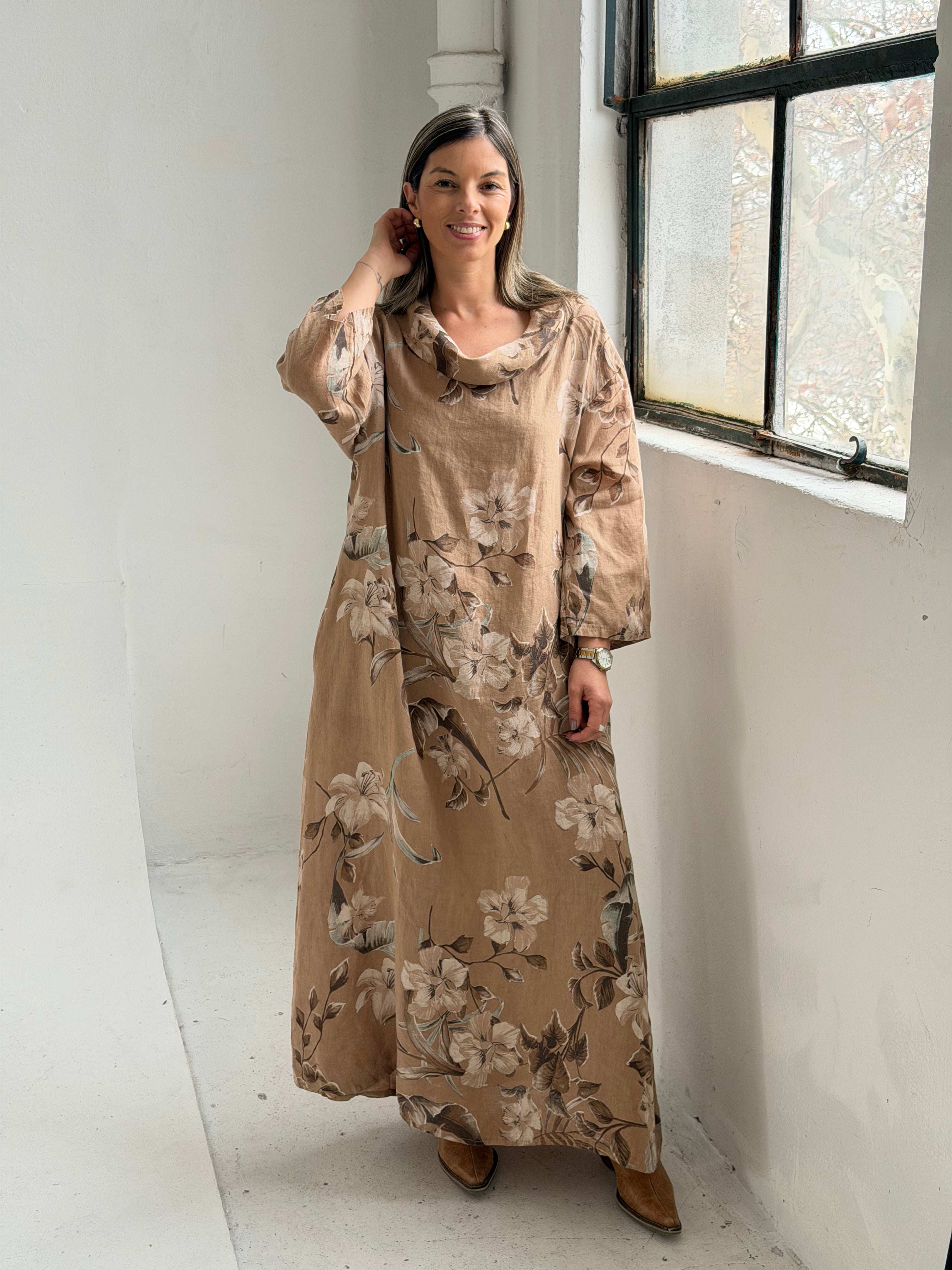Vestido Valencia Camel
