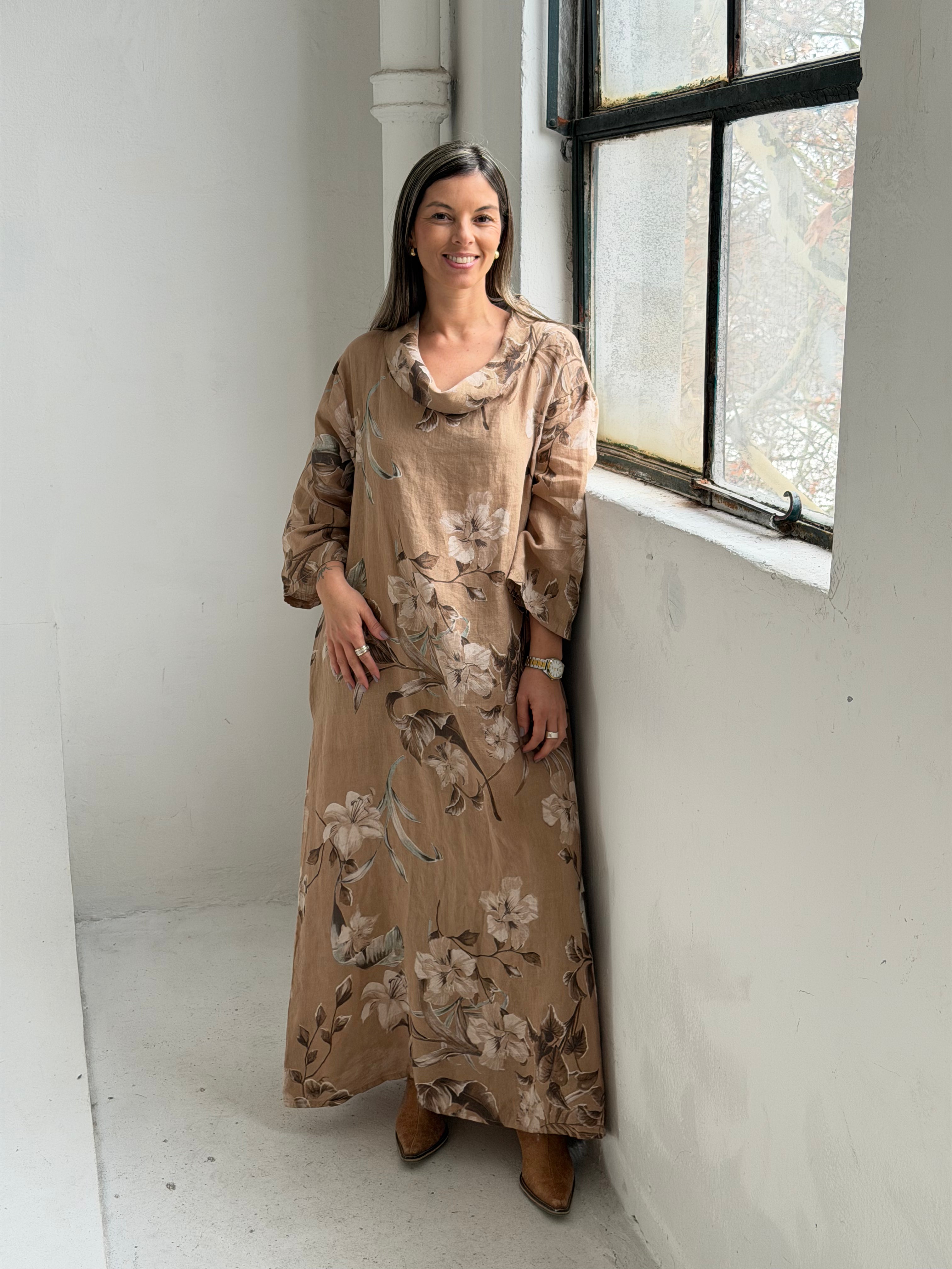 Vestido Valencia Camel