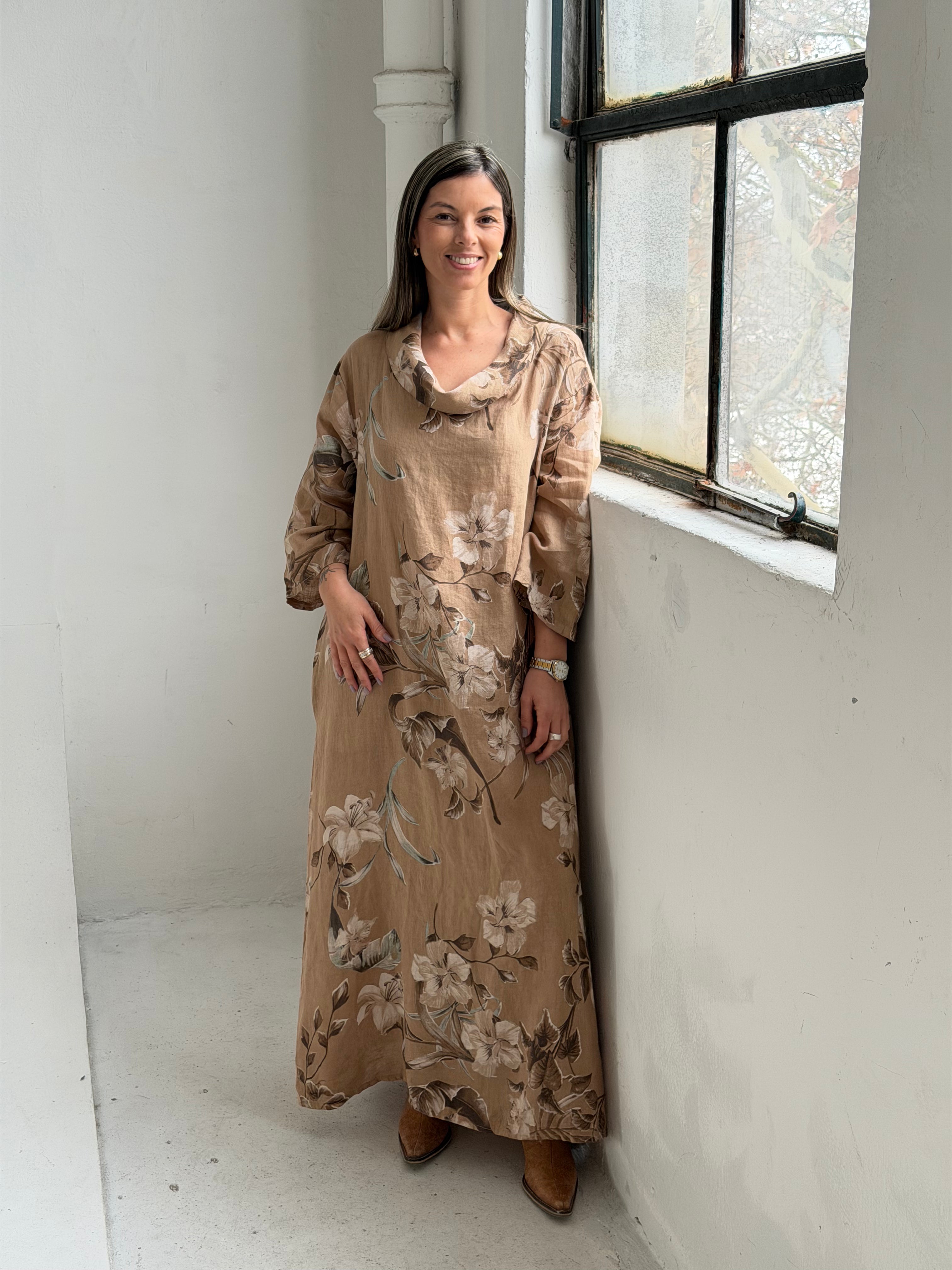 Vestido Valencia Camel