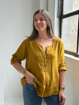 Blusa Roma Mostaza
