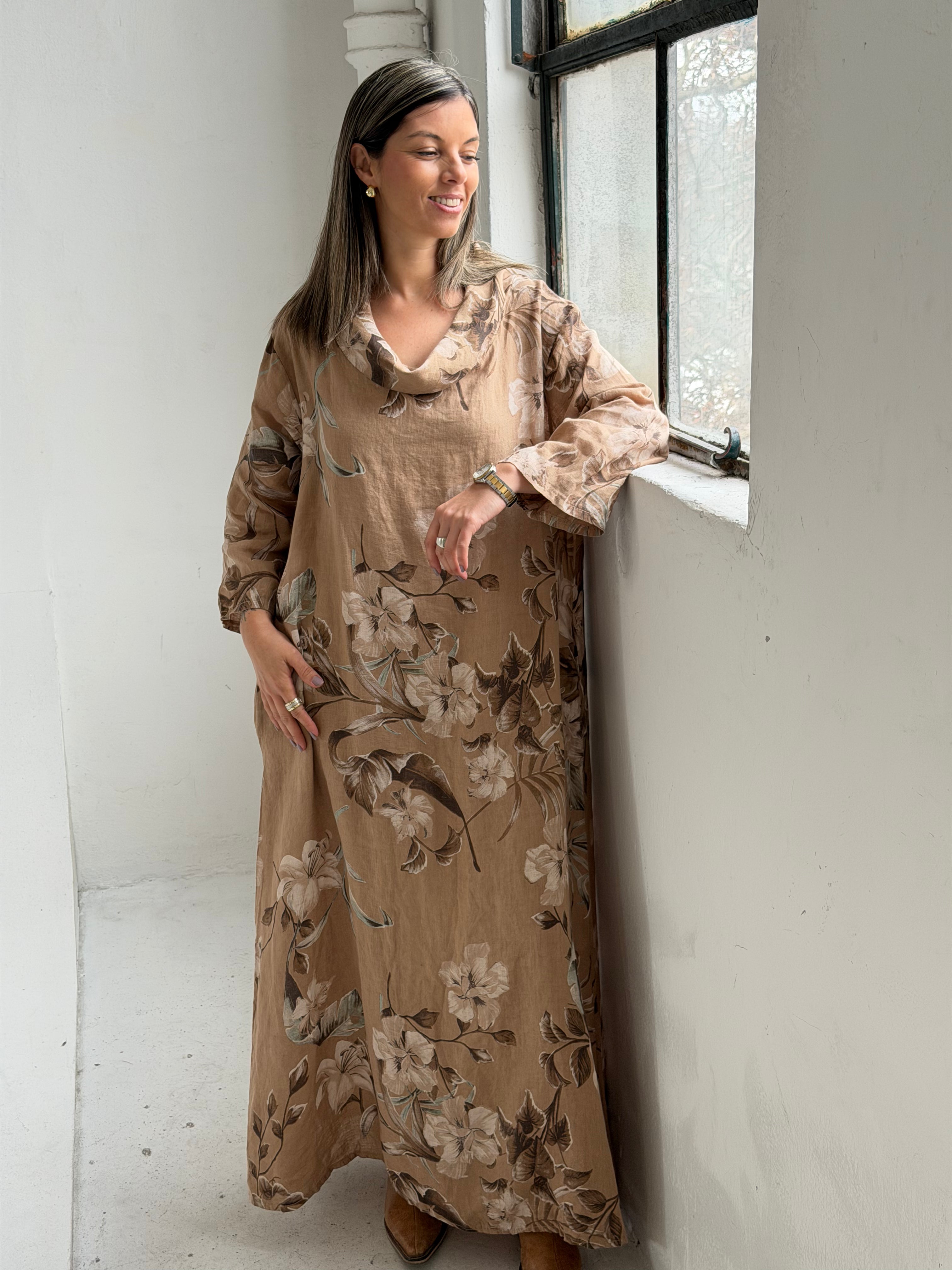 Vestido Valencia Camel