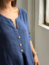 Blusa Roma Azul Marino