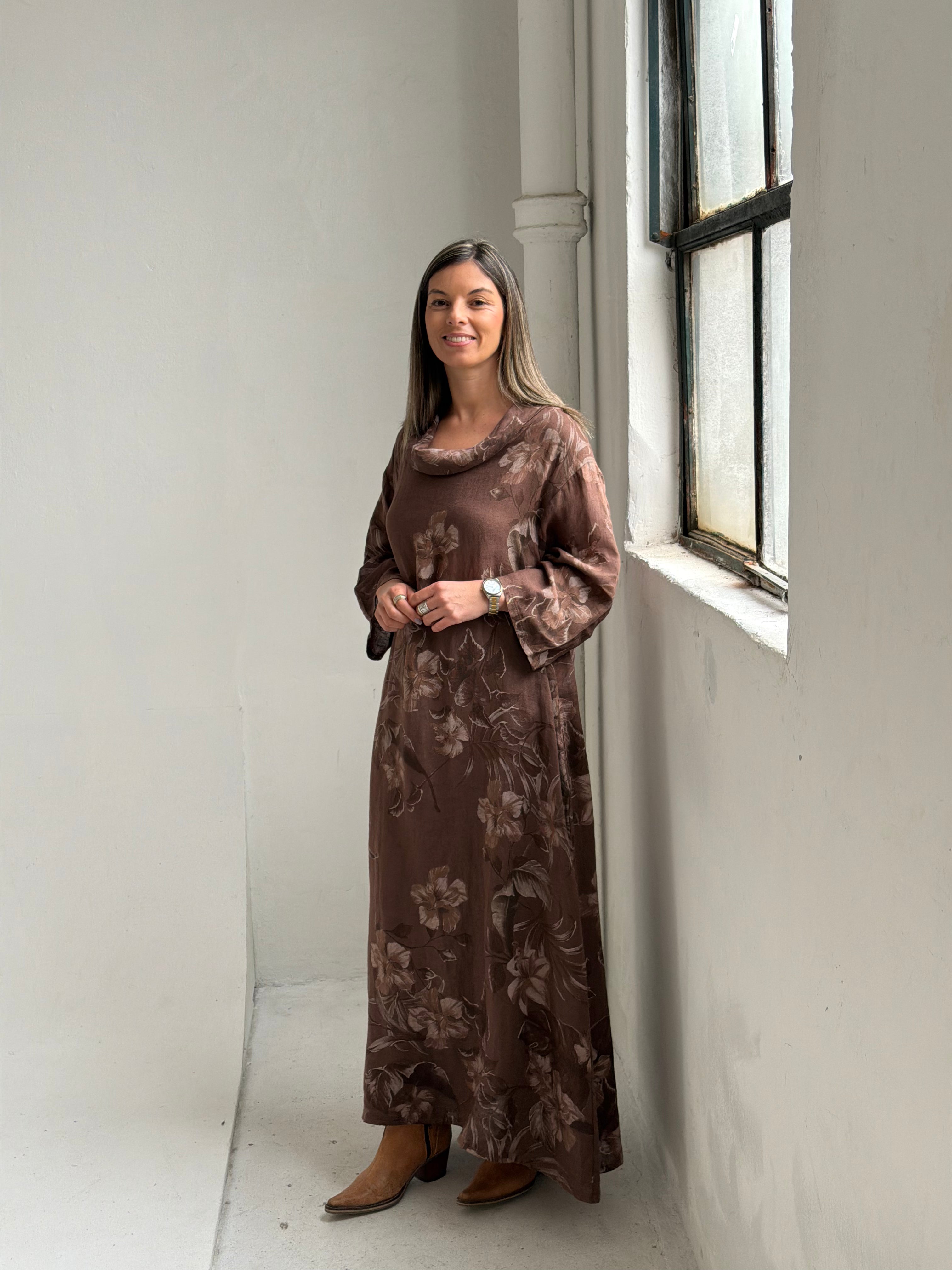 Vestido Valencia Chocolate