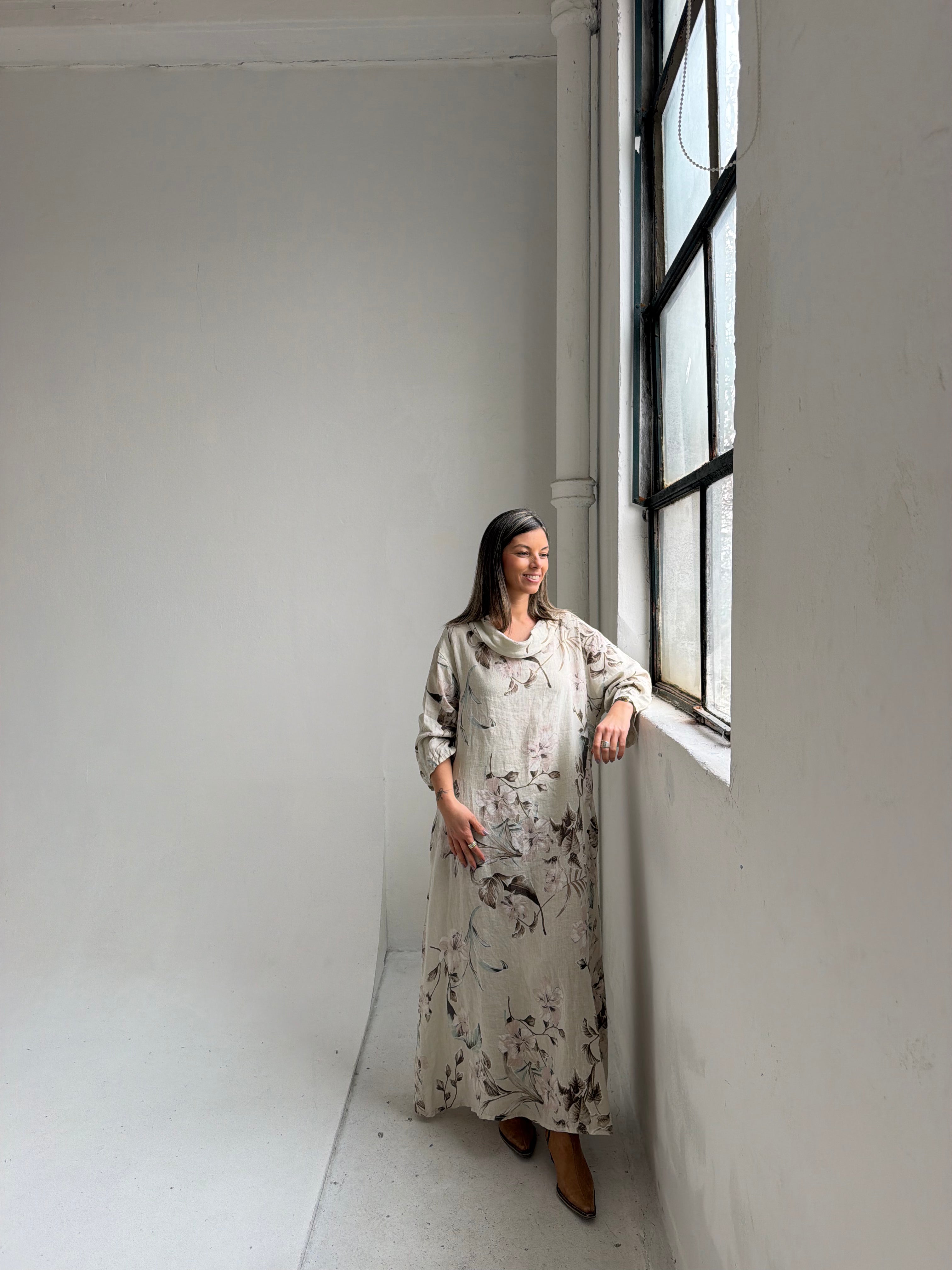 Vestido Valencia Beige