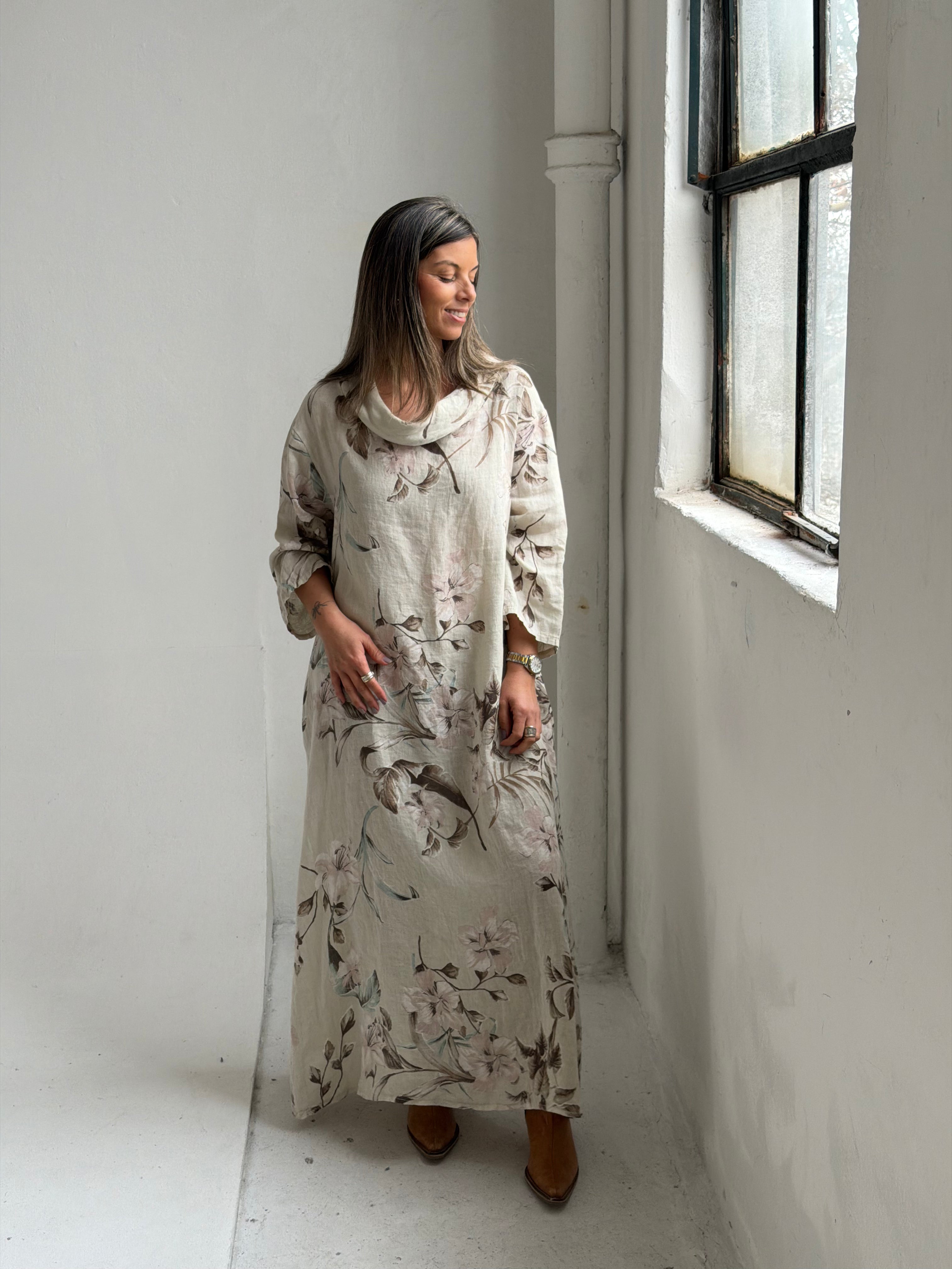 Vestido Valencia Beige