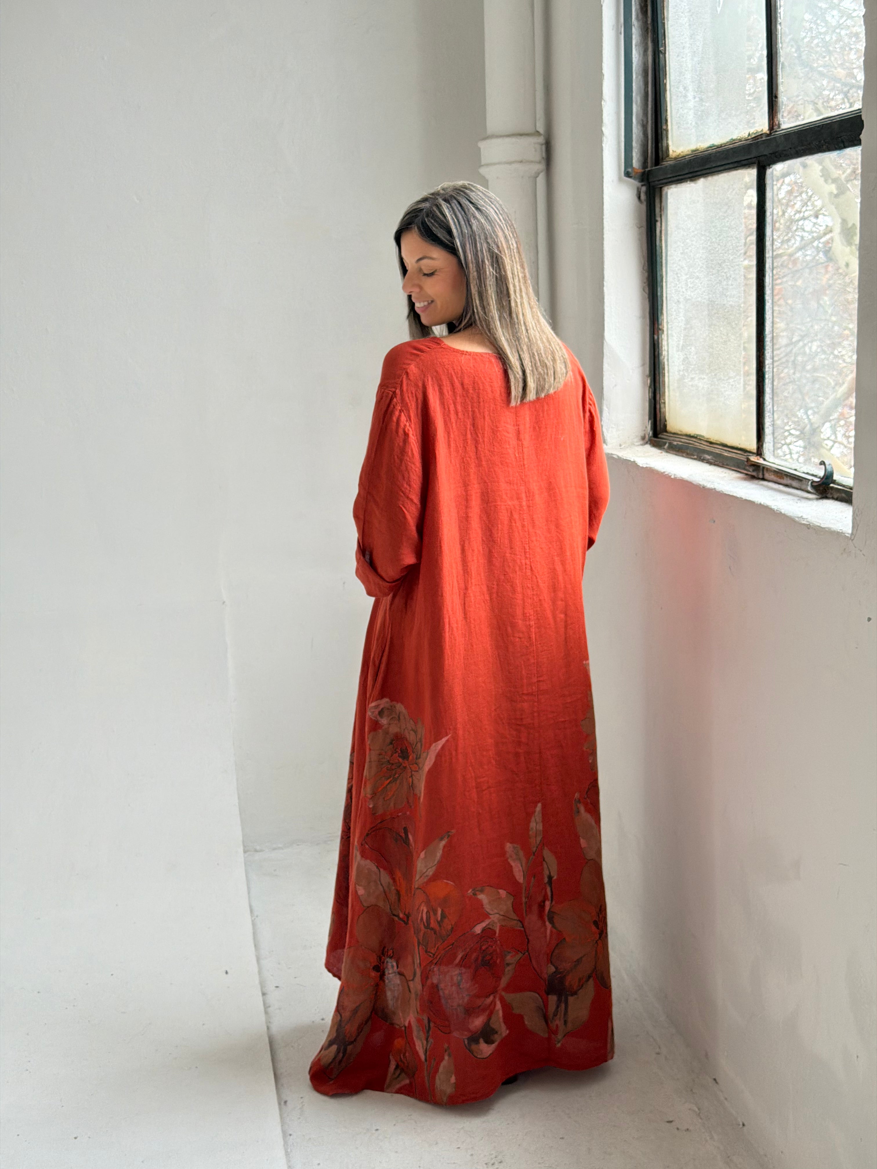 Vestido Grecia Terracota