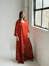 Vestido Grecia Terracota