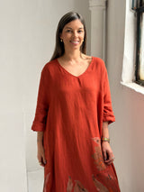 Vestido Grecia Terracota