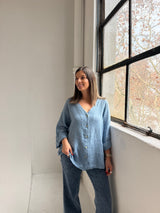 Camisa Rubi Azul Jean