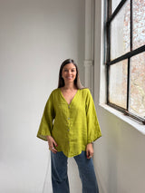 Camisa Rubi Verde Pistacho