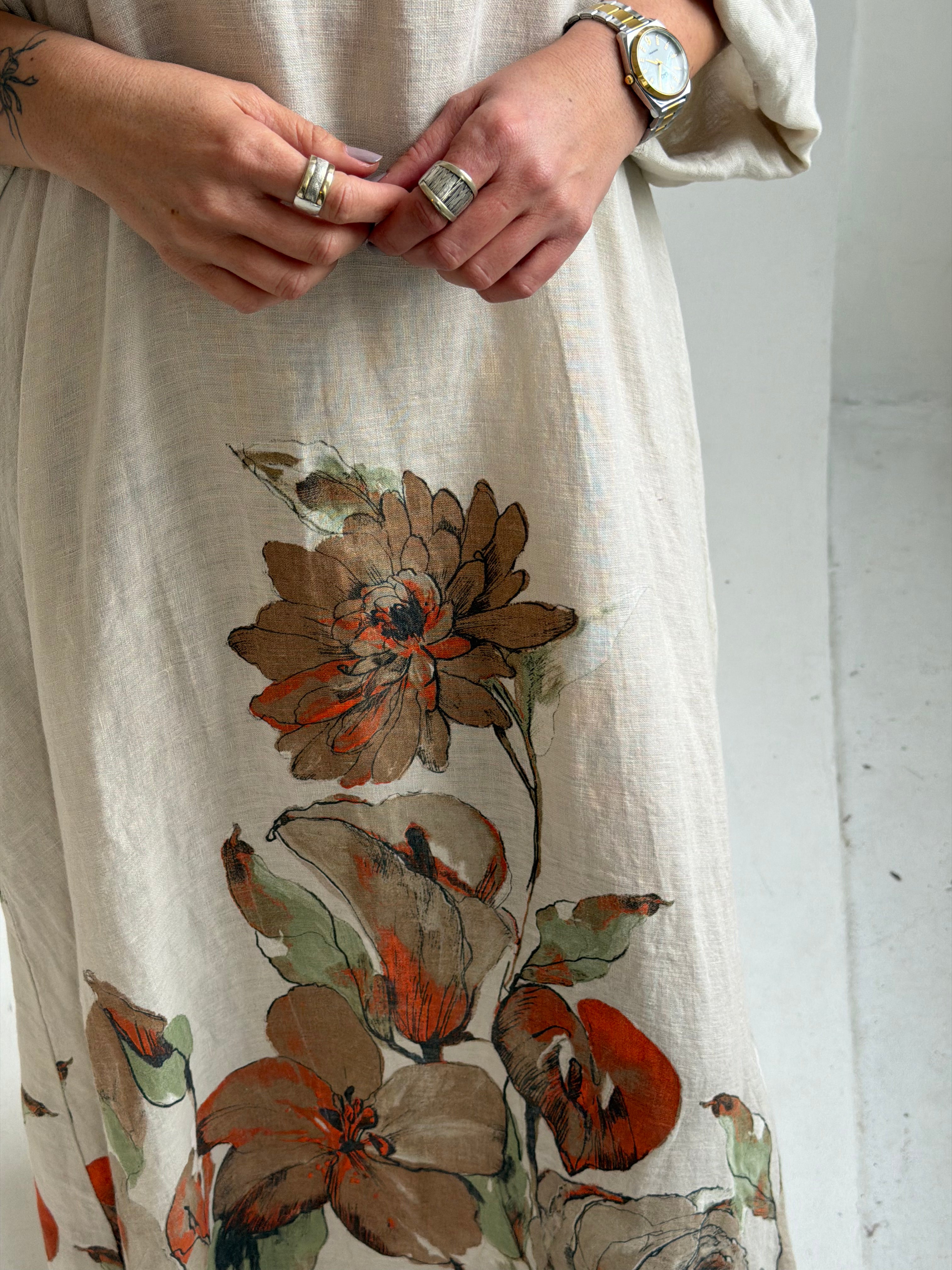 Vestido Grecia Beige