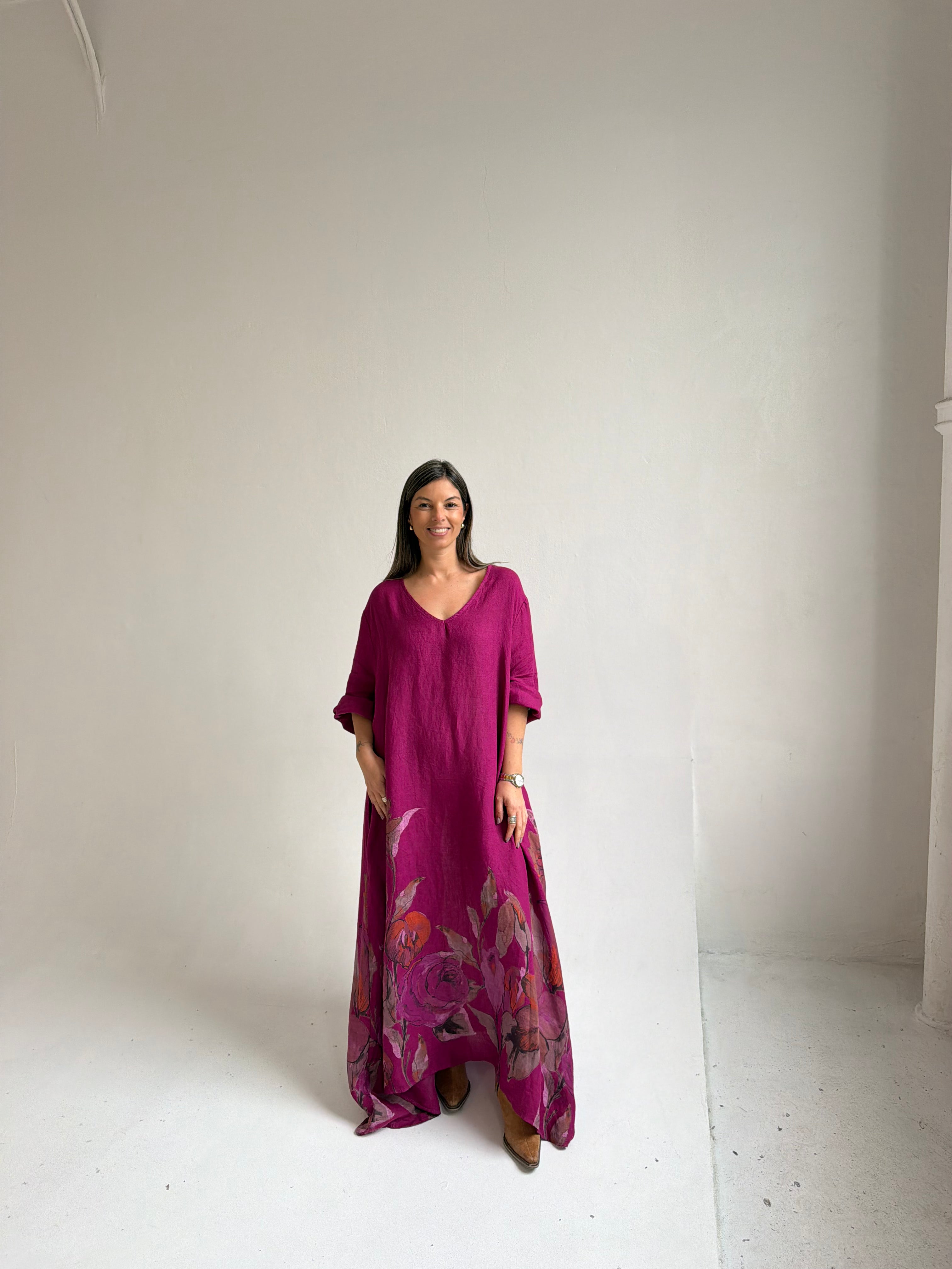 Vestido Grecia Magenta