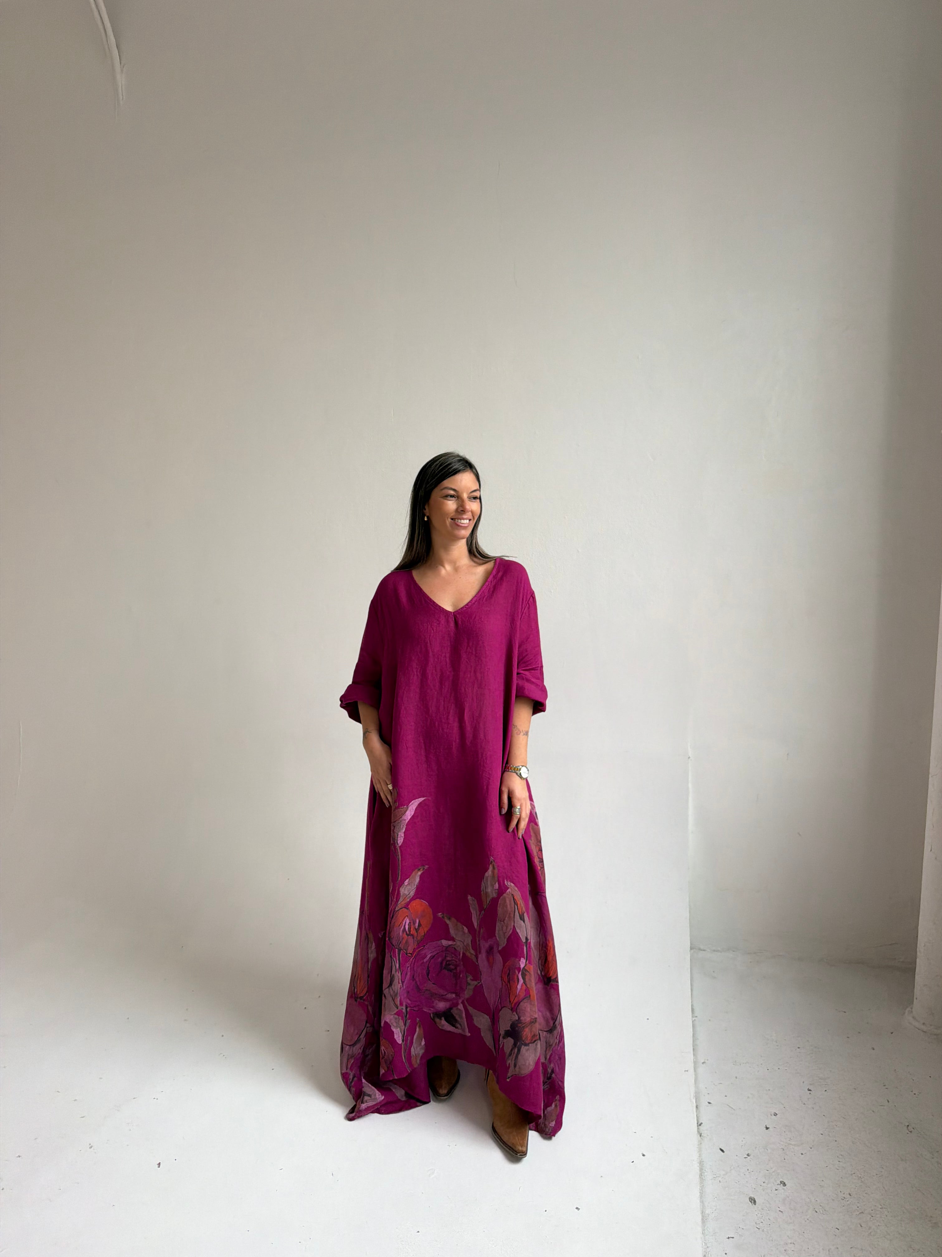 Vestido Grecia Magenta