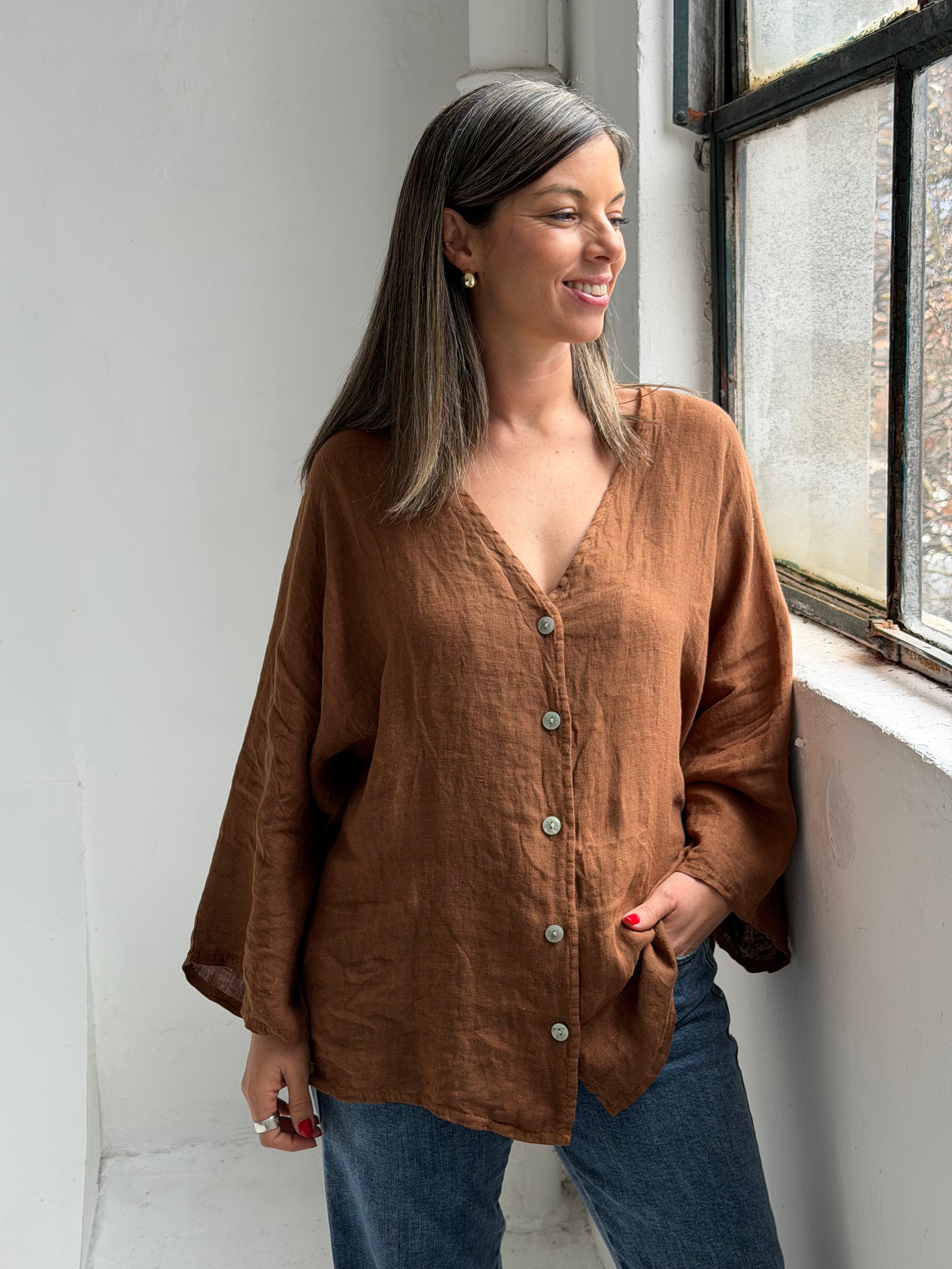 Camisa Rubi Tabaco